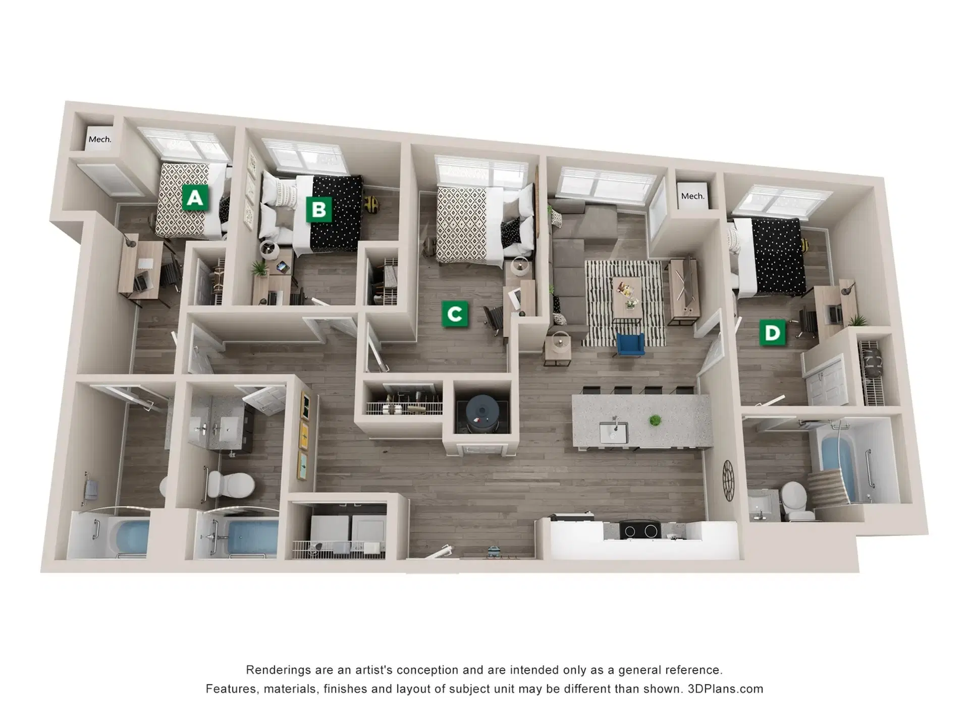 The Standard Eugene, Eugene – Room in a 4 Bed 3 Bath | Dawn - 4x3