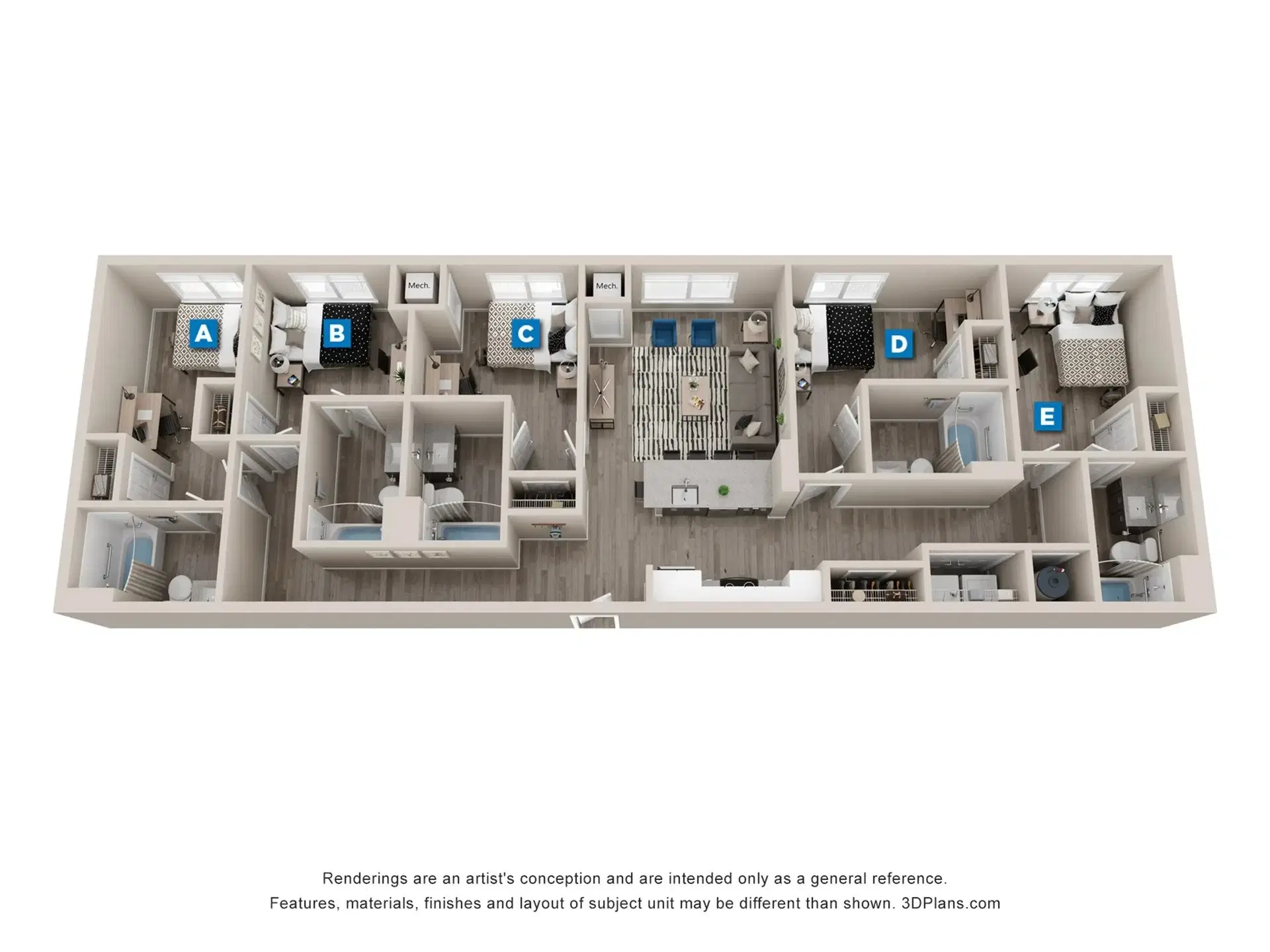 The Standard Eugene, Eugene – Room in a 5 Bed 5 Bath | Elm - 5x5