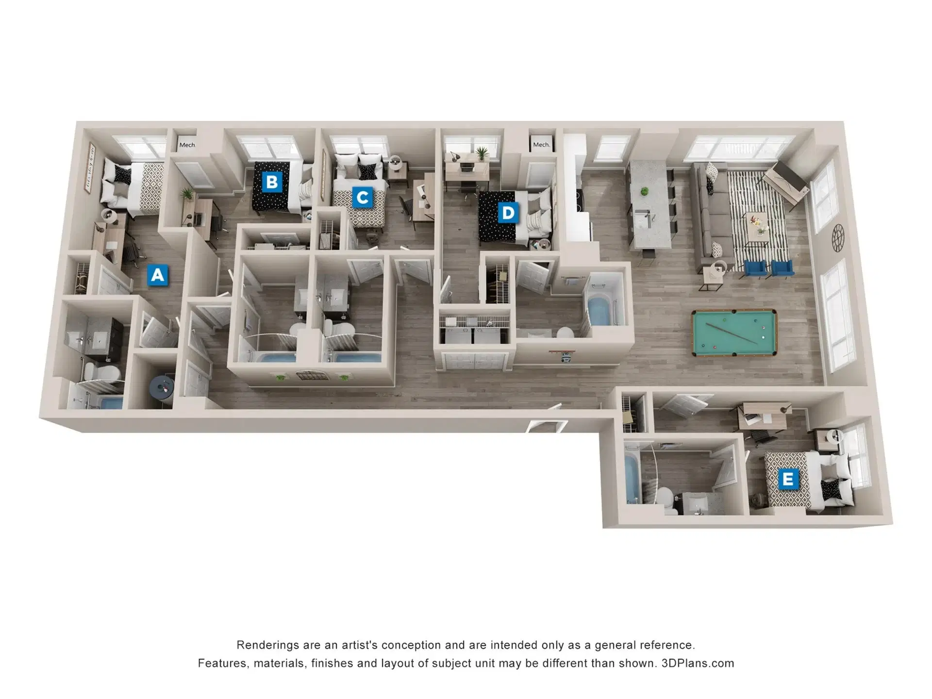The Standard Eugene, Eugene – Room in a 5 Bed 5 Bath | Fig - 5x5