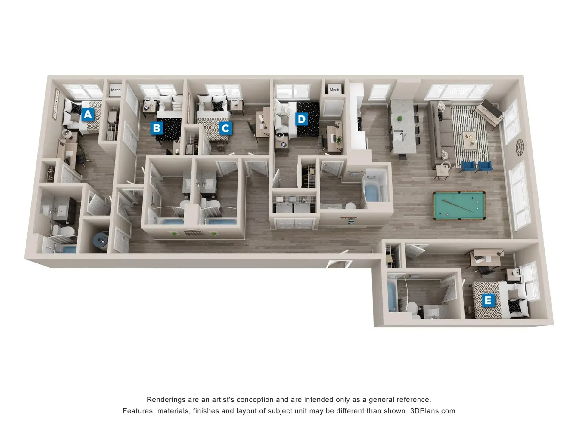 The Standard Eugene, Eugene – Room in a 5 Bed 5 Bath | Fucshia - 5x5