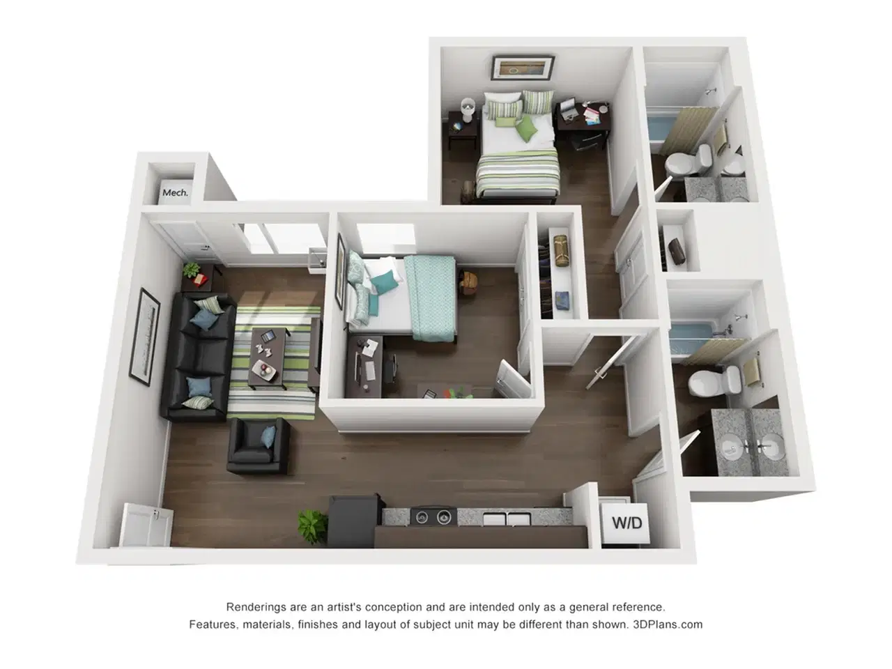 Prime Place Lincoln, Lincoln – Room in a 2 Bed 2 Bath | 2.2 Corner Unfurnished