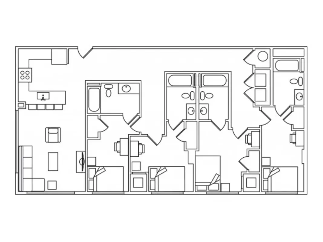 The Standard Atlanta, Atlanta – Room in a 4 bed 4 bath | Denmark - 4x4