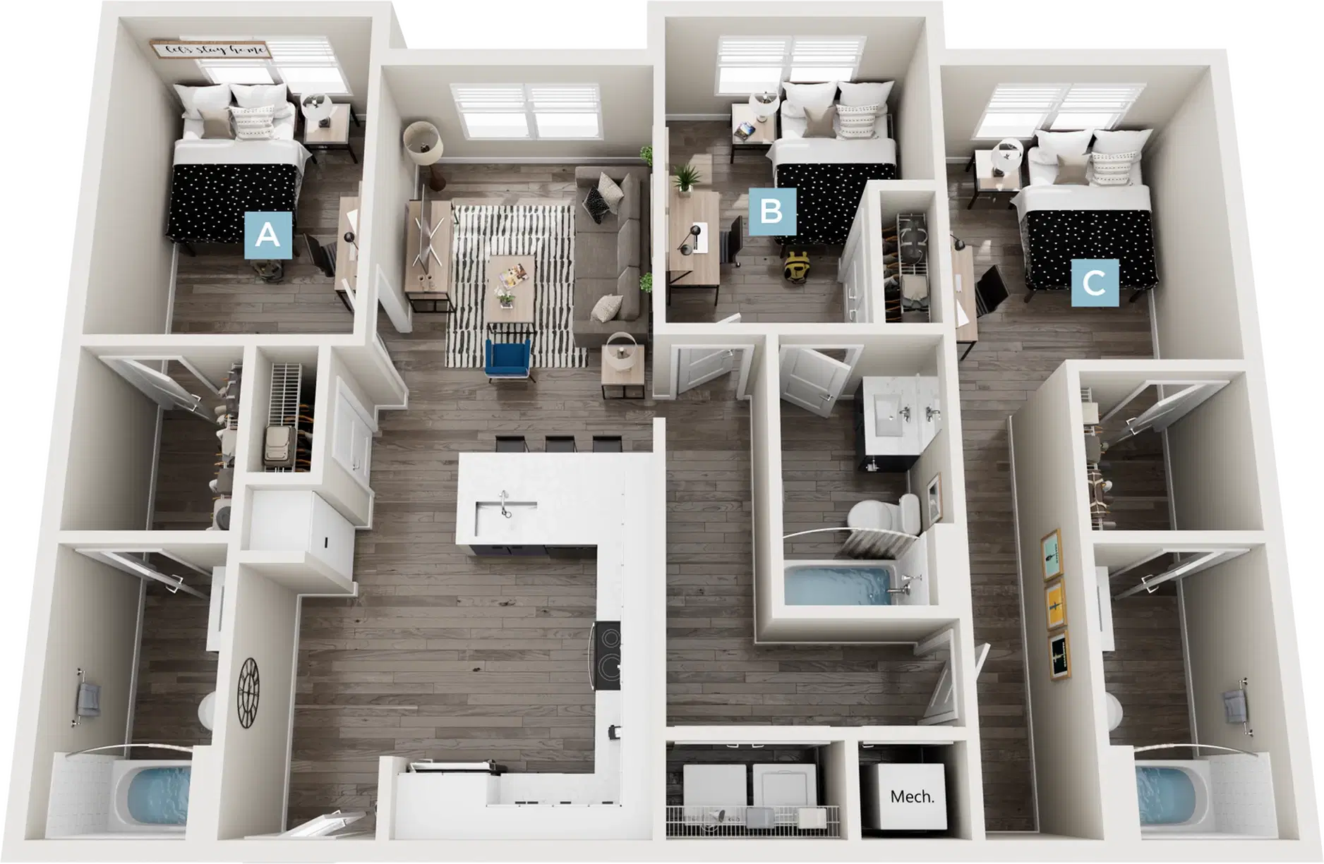 Standard Four Corners, Mansifeld – 3 Bed 3 Bath | Cedar I