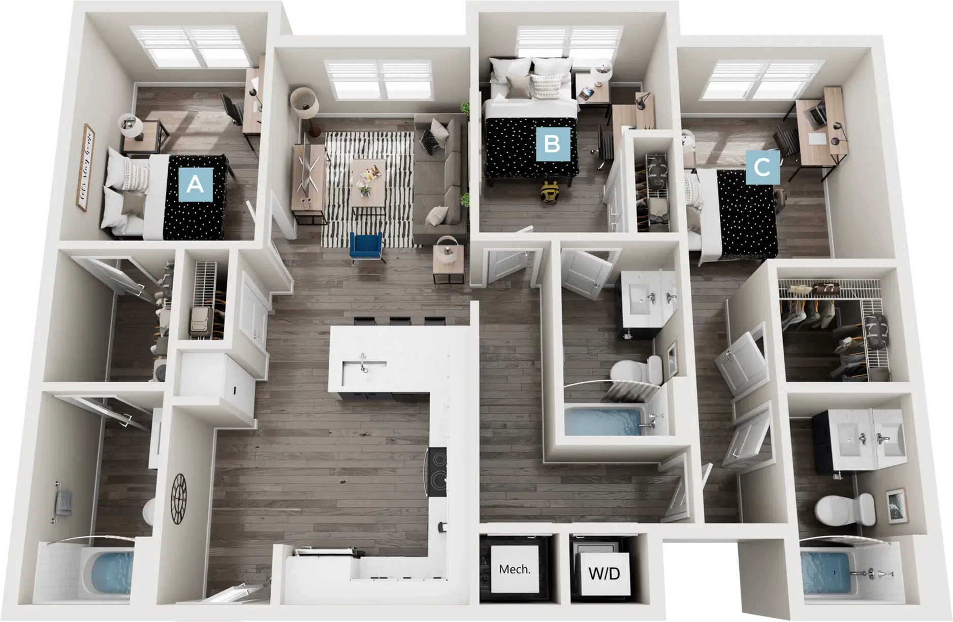 Standard Four Corners, Mansifeld – 3 Bed 3 Bath | Cedar III - Balcony
