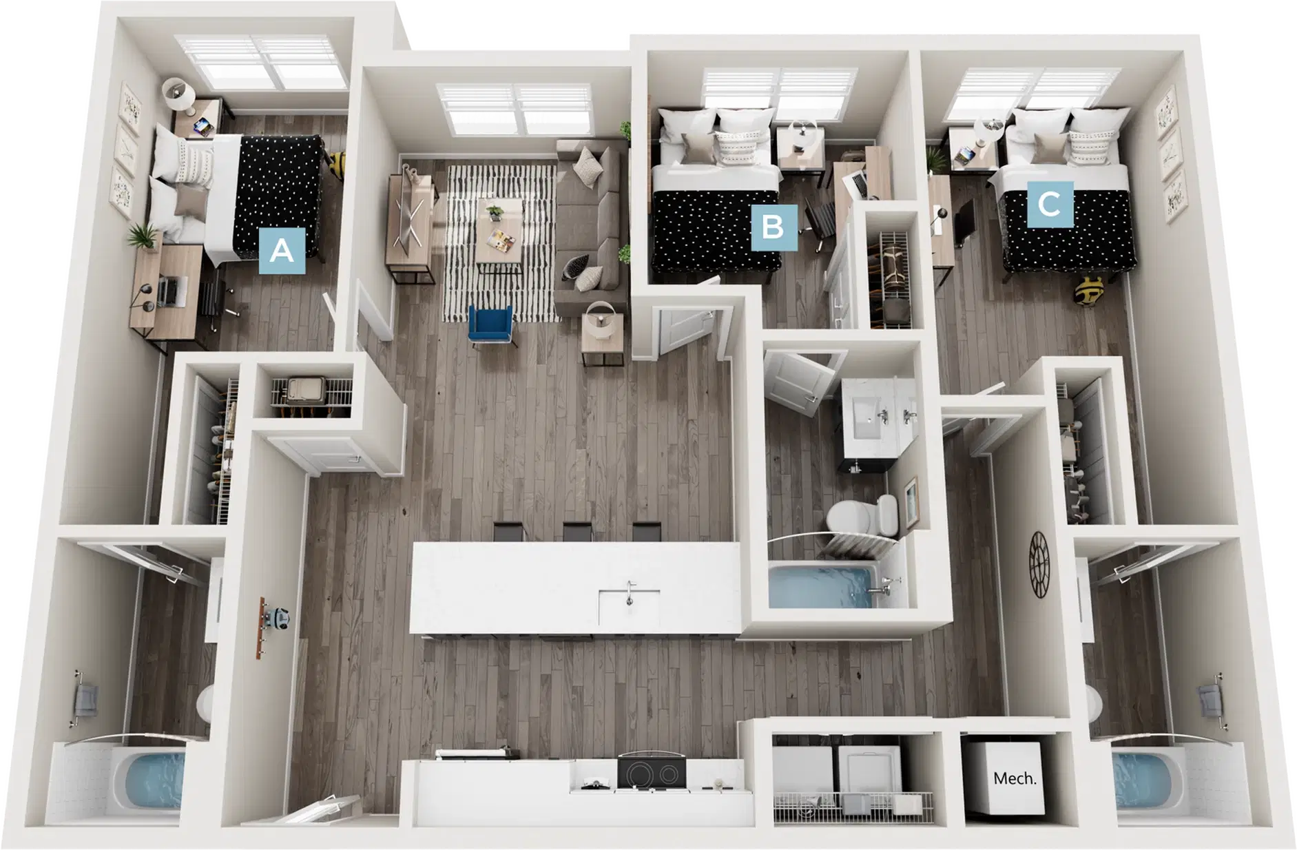 Standard Four Corners, Mansifeld – 3 Bed 3 Bath | Cypress - Balcony