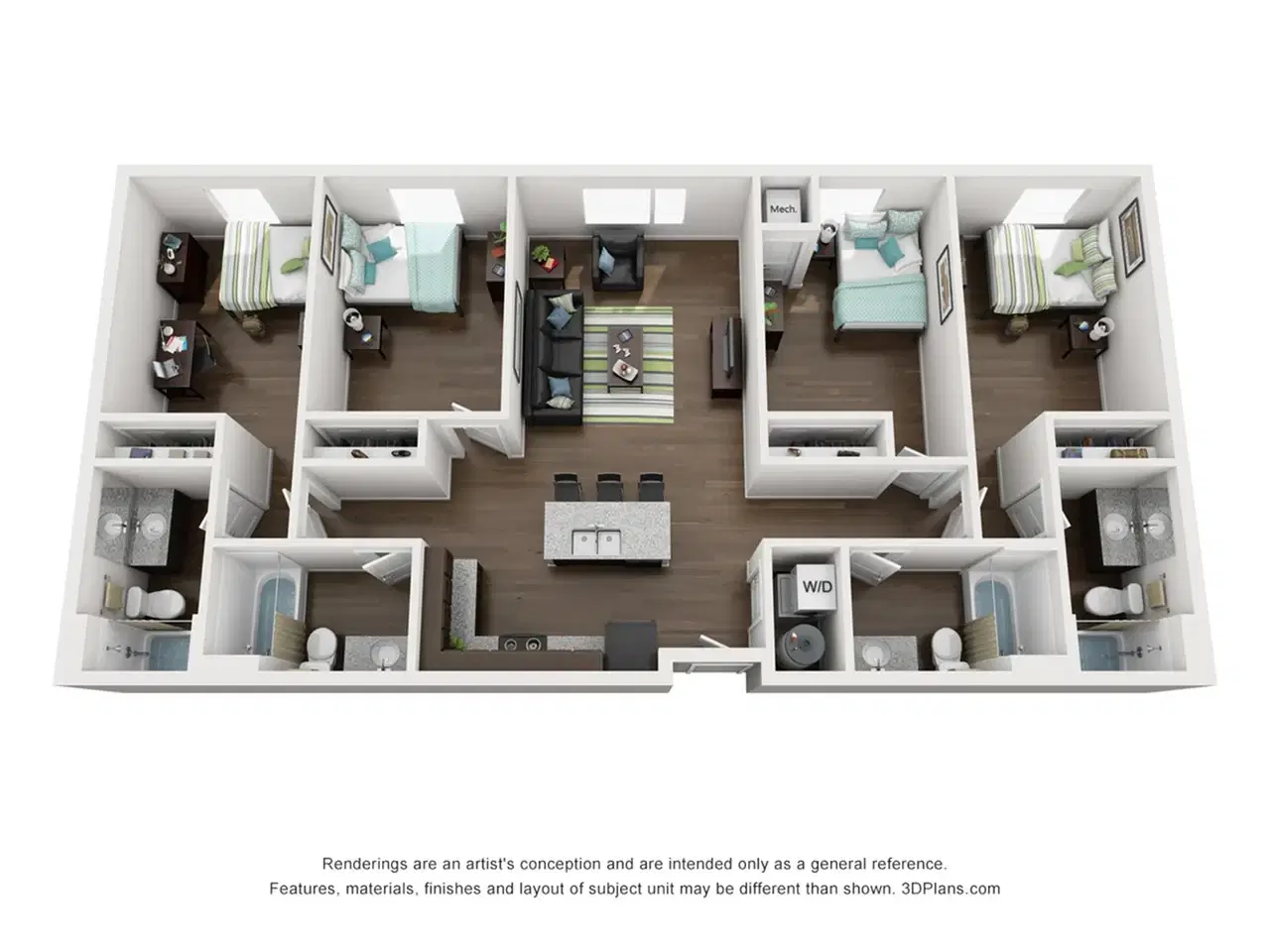 The Arrow, Minneapolis – Room in 4 Bedroom 4 Bathroom | 4.4-Furnished