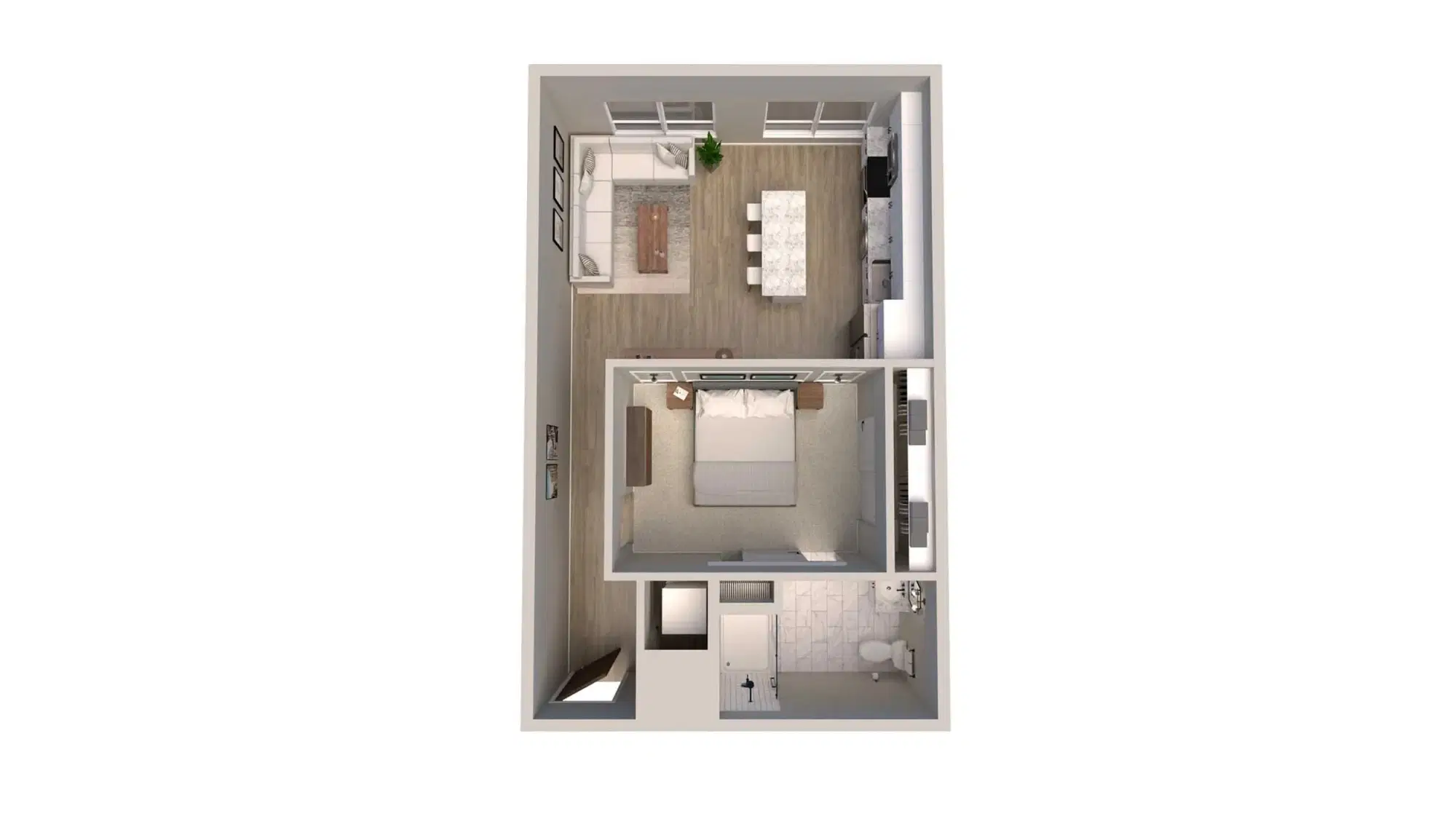 The Langham, Columbus – 1 Bed 1 Bath | E2