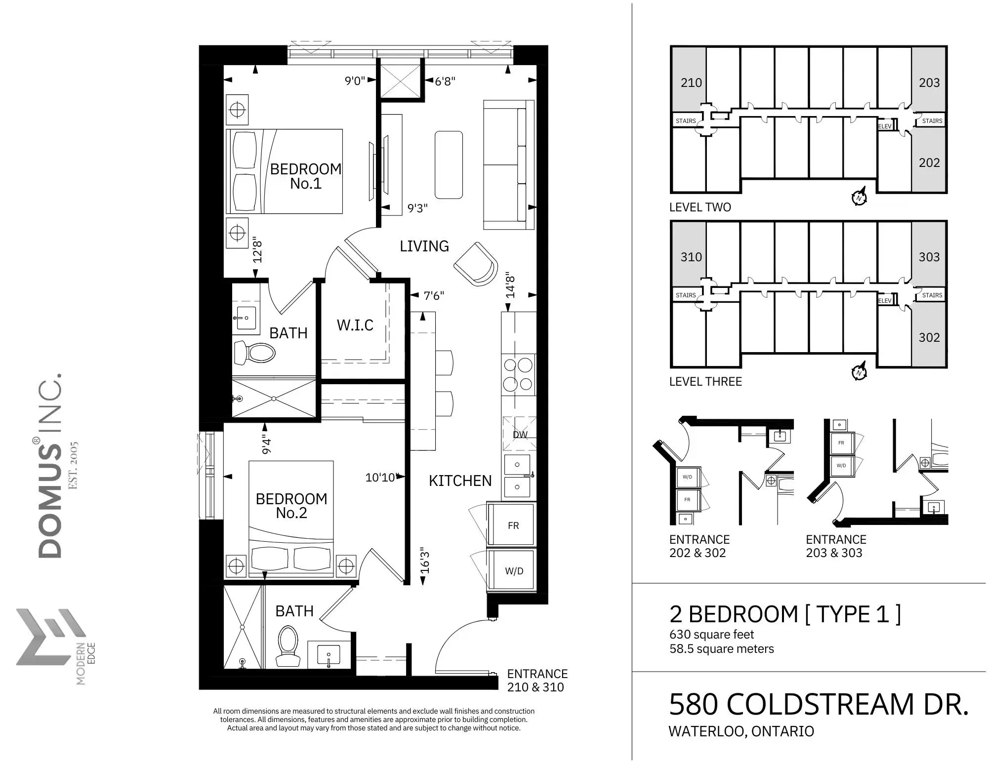 Coldstream, Waterloo – Room in a 2 Bed 2 Bath | 2 Bed