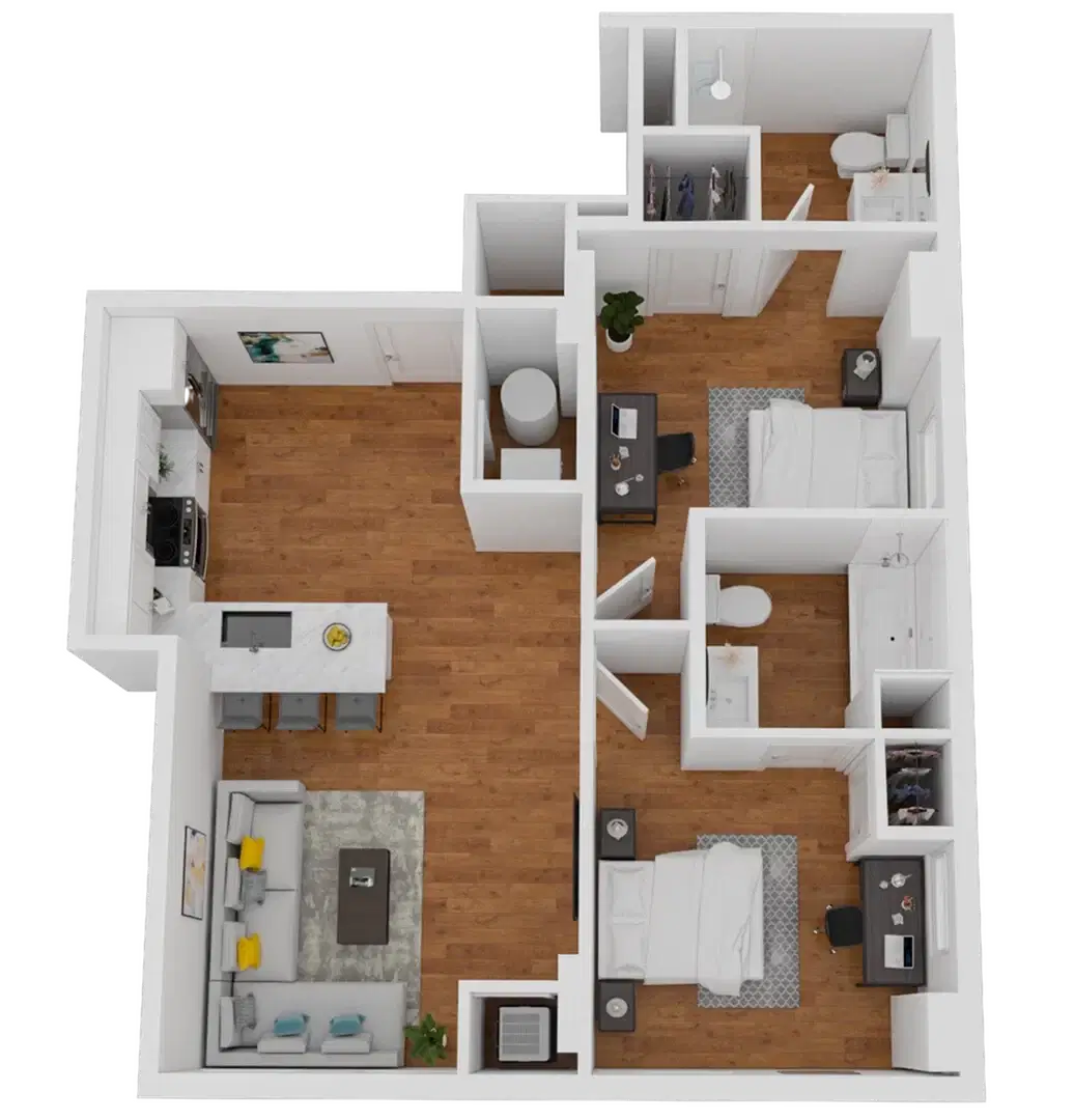 The Ross, Salisbury – Room in 2 Bedroom 2 Bathroom | B1