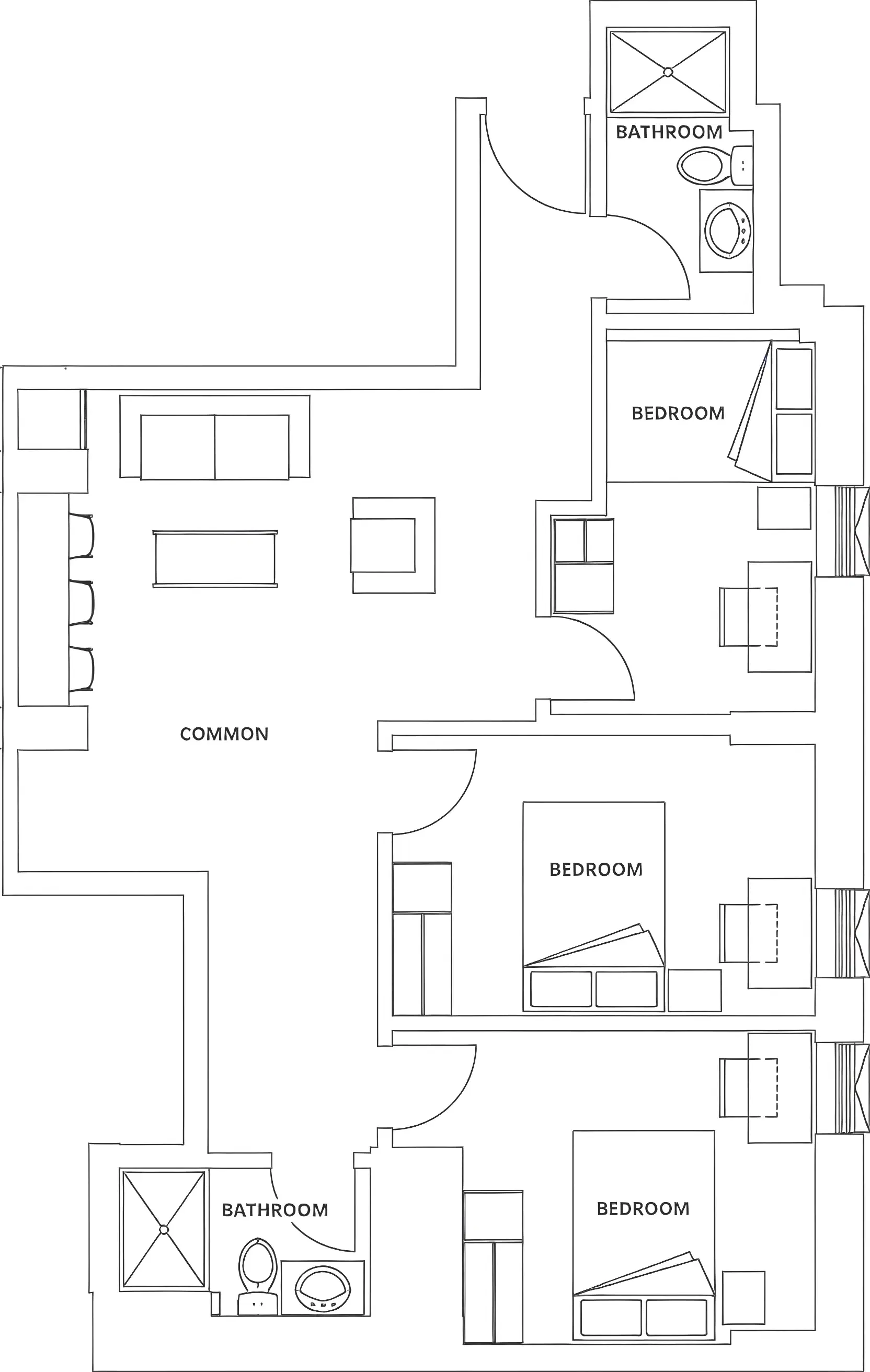 CampusOne, Toronto – Room in a 3 Bed - 2 Bath Standard A