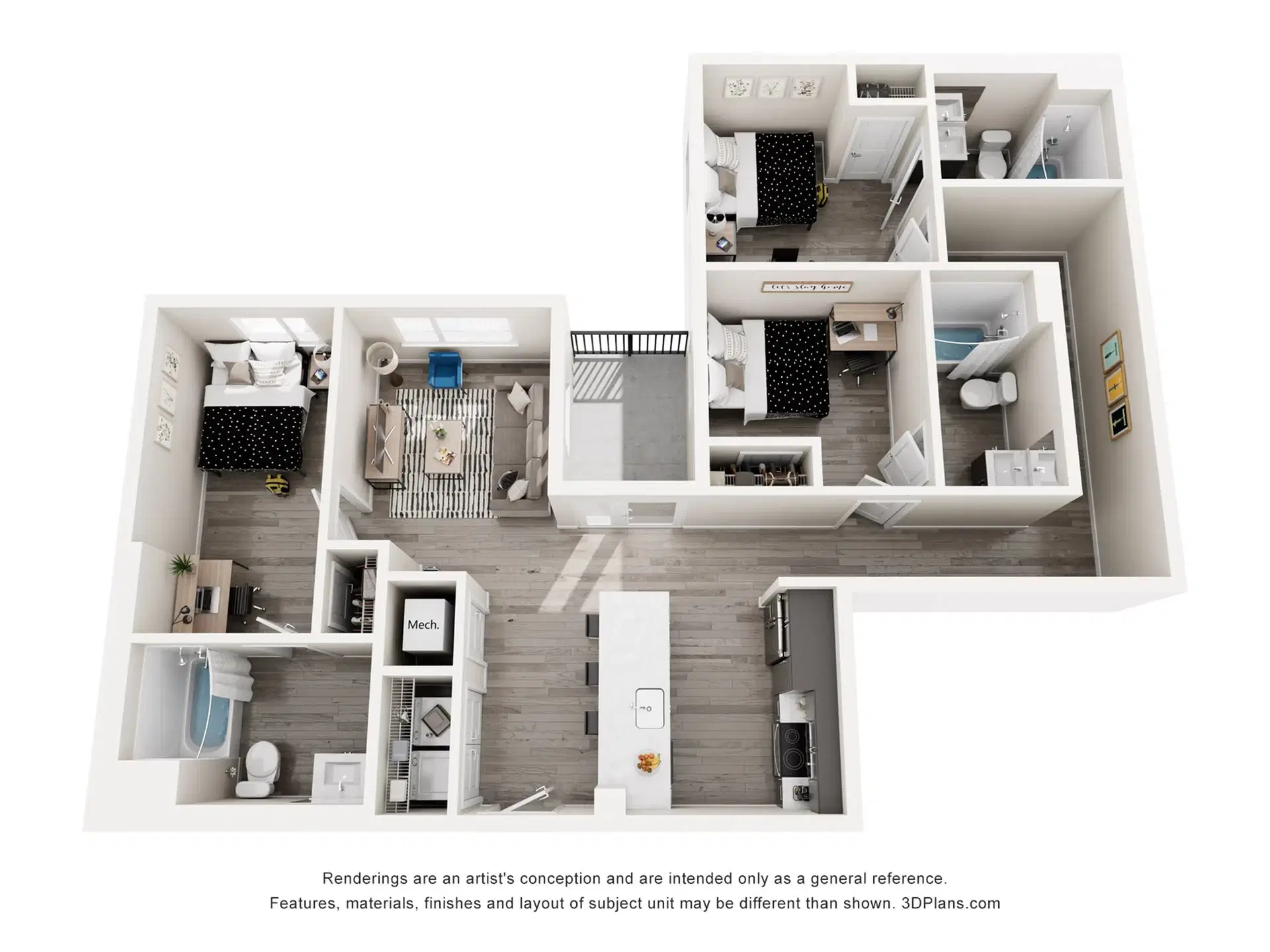 The Standard Los Angeles, Los Angeles – Room in 3 Bedroom 3 Bathroom | Camden B