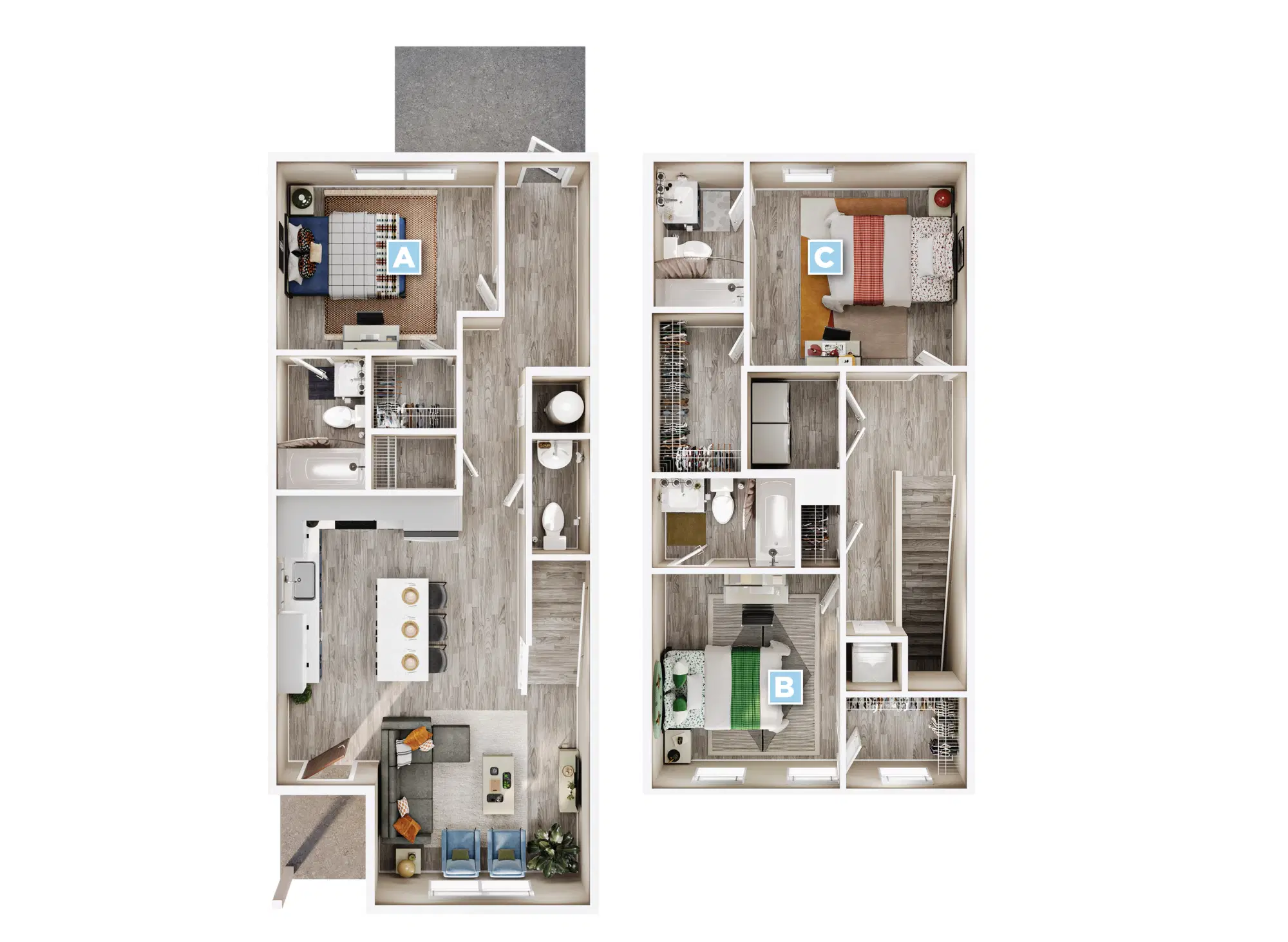 The Retreat Bunn Hill, New York – Room in a 3 Bedroom 3.5 Bathroom - Dogwood A