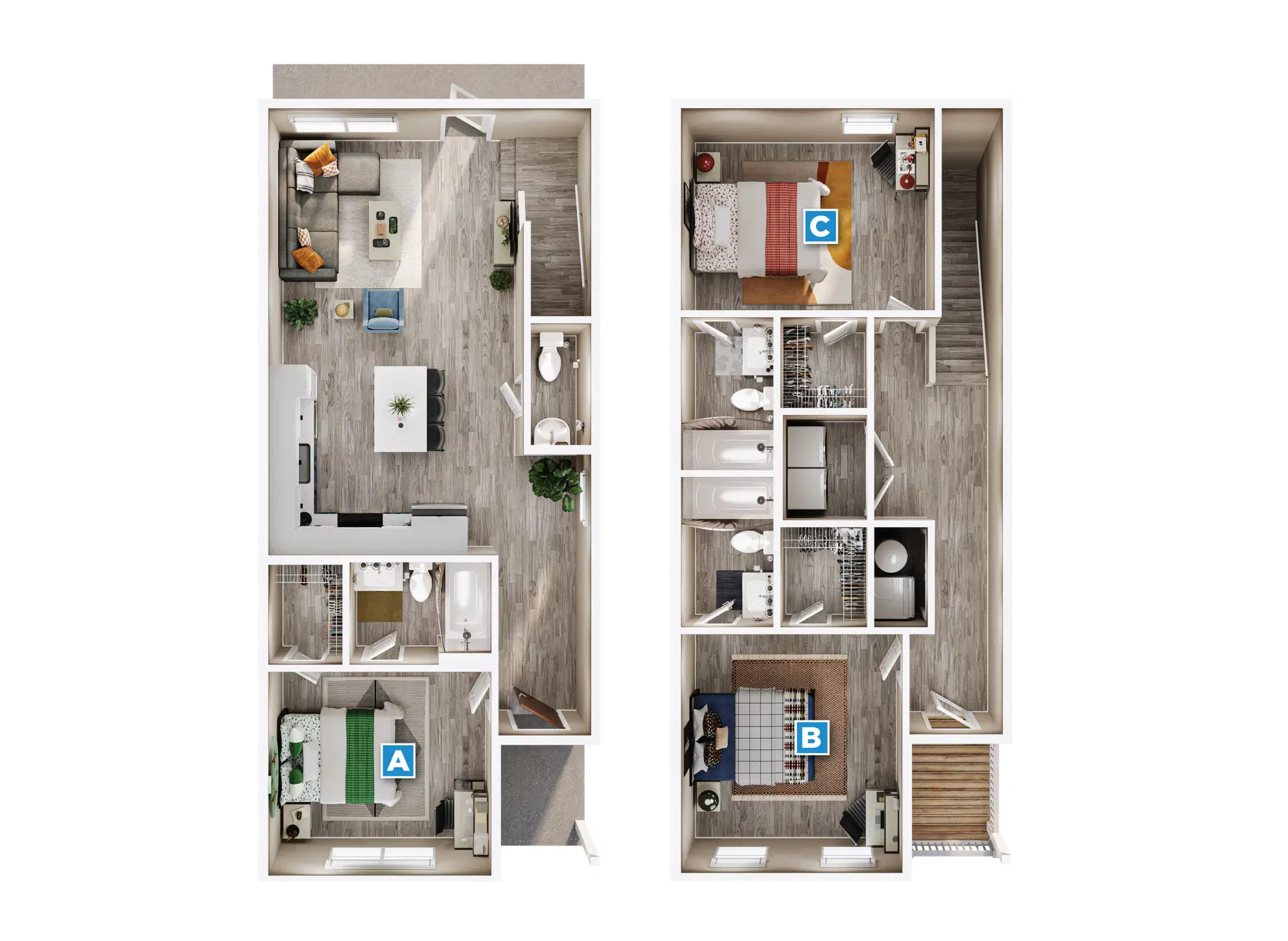 The Retreat Bunn Hill, New York – Room in a 3 Bedroom 3.5 Bathroom - Oakview