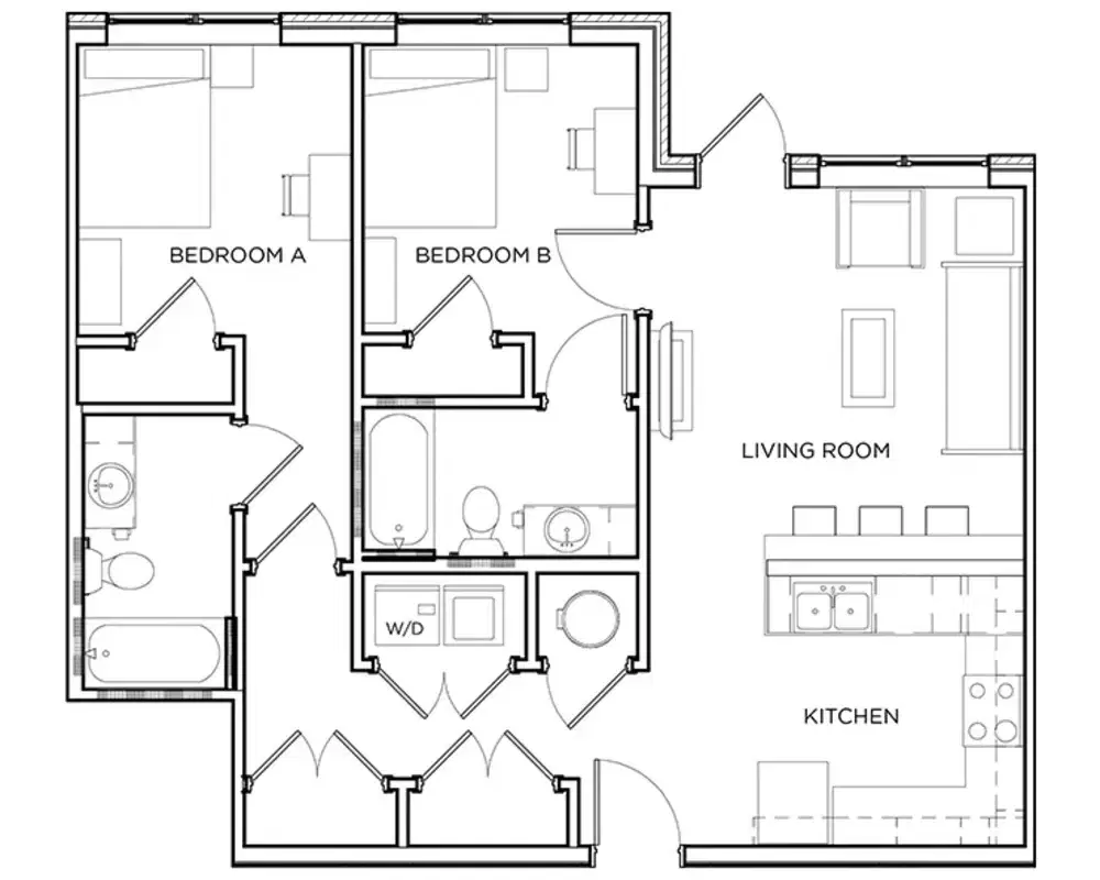 The Mark Athens, Athens – Room in a 2 Bed 2 Bath | Bexley II