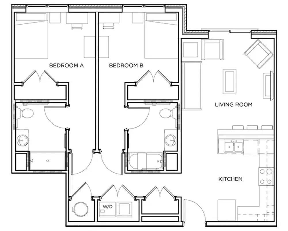 The Mark Athens, Athens – Room in a 2 Bed 2 Bath | Brookhaven