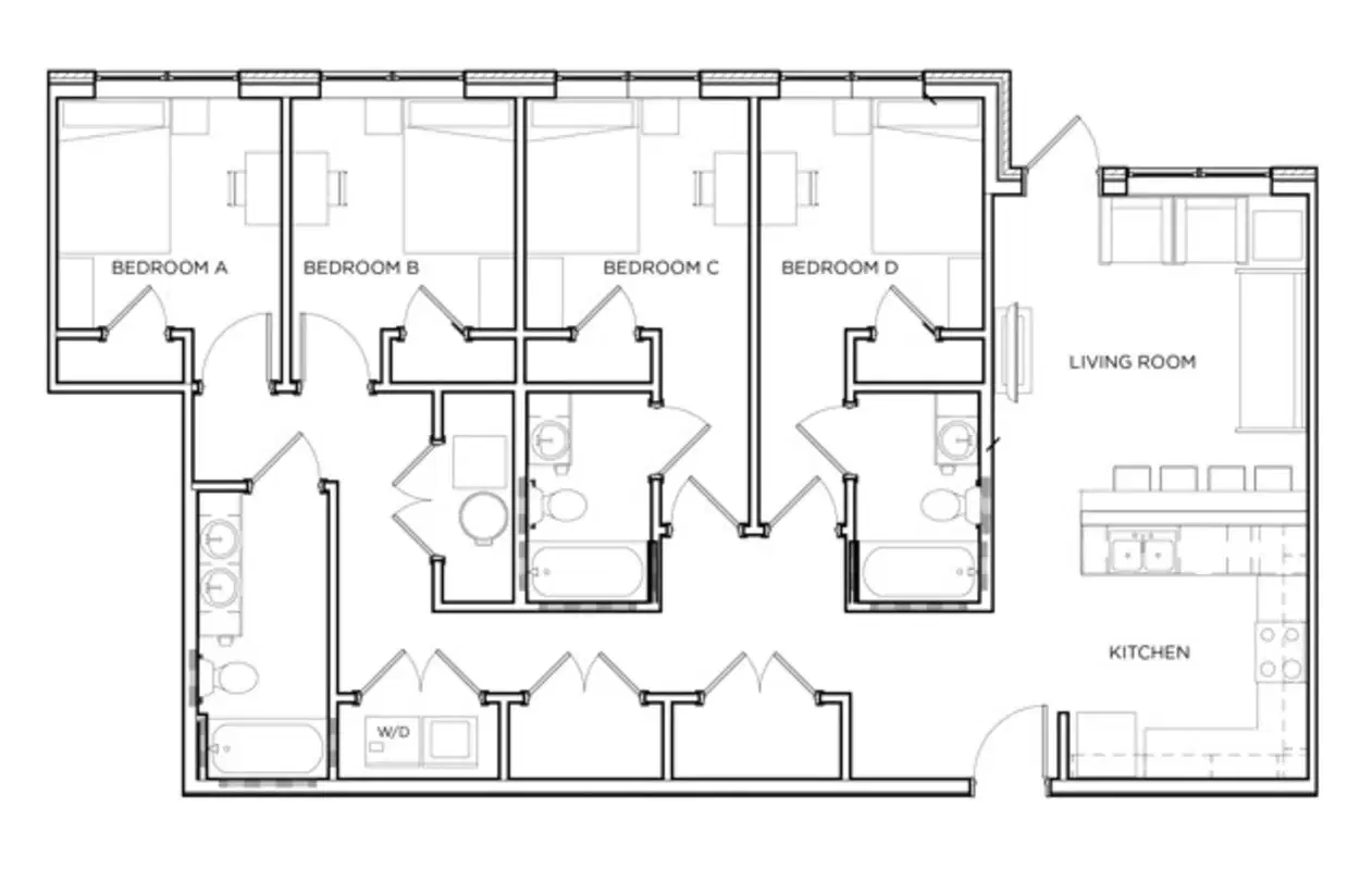 The Mark Athens, Athens – Room in a 4 Bed 3 Bath | Deerwood
