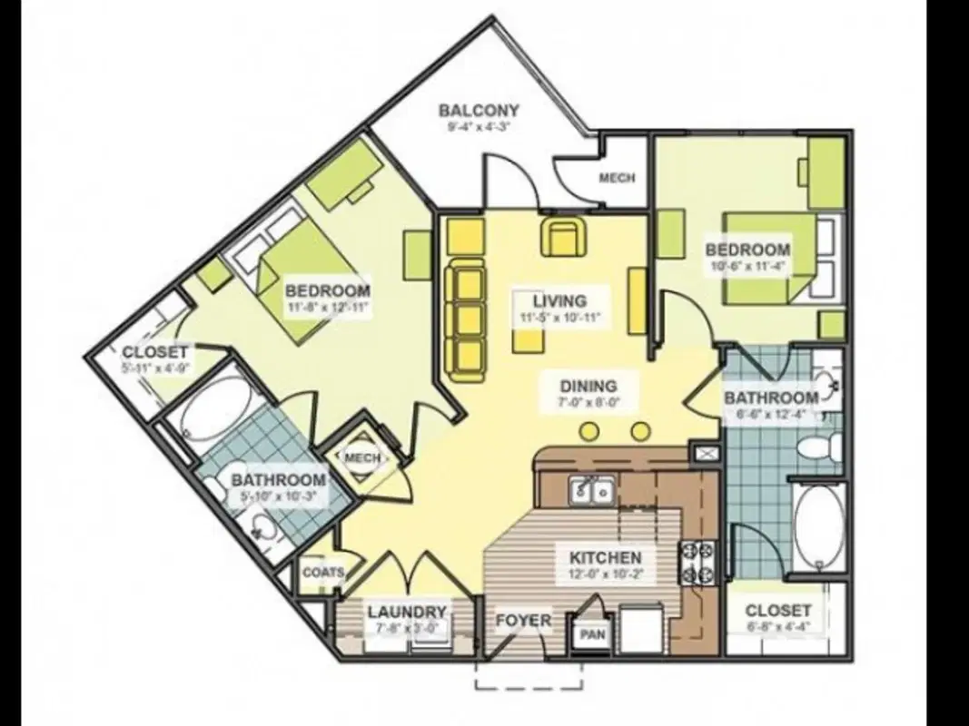 Saga Columbia, Columbia – Room in a 2 Bed 2 Bath | B - The Tailgate