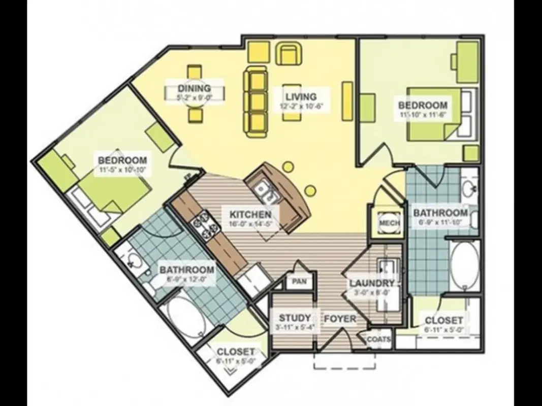 Saga Columbia, Columbia – Room in a 2 Bed 2 Bath | B1 - The Horseshoe