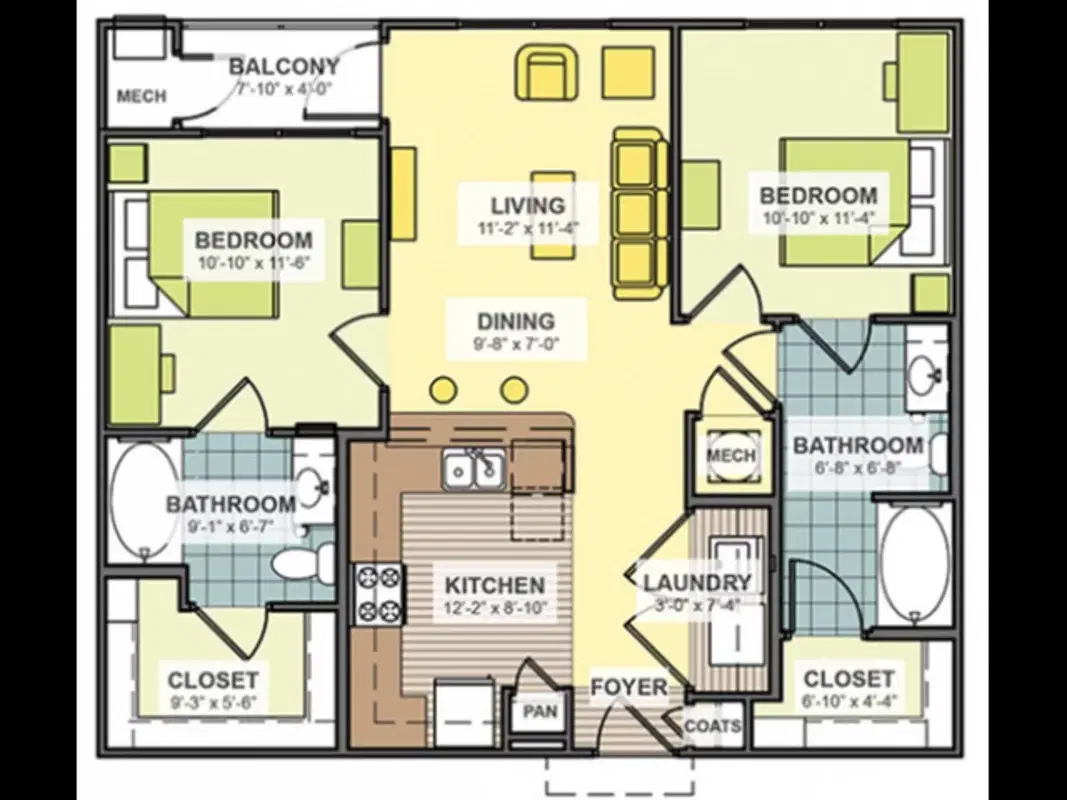 Saga Columbia, Columbia – Room in a 2 Bed 2 Bath | B3 - The Gamecock
