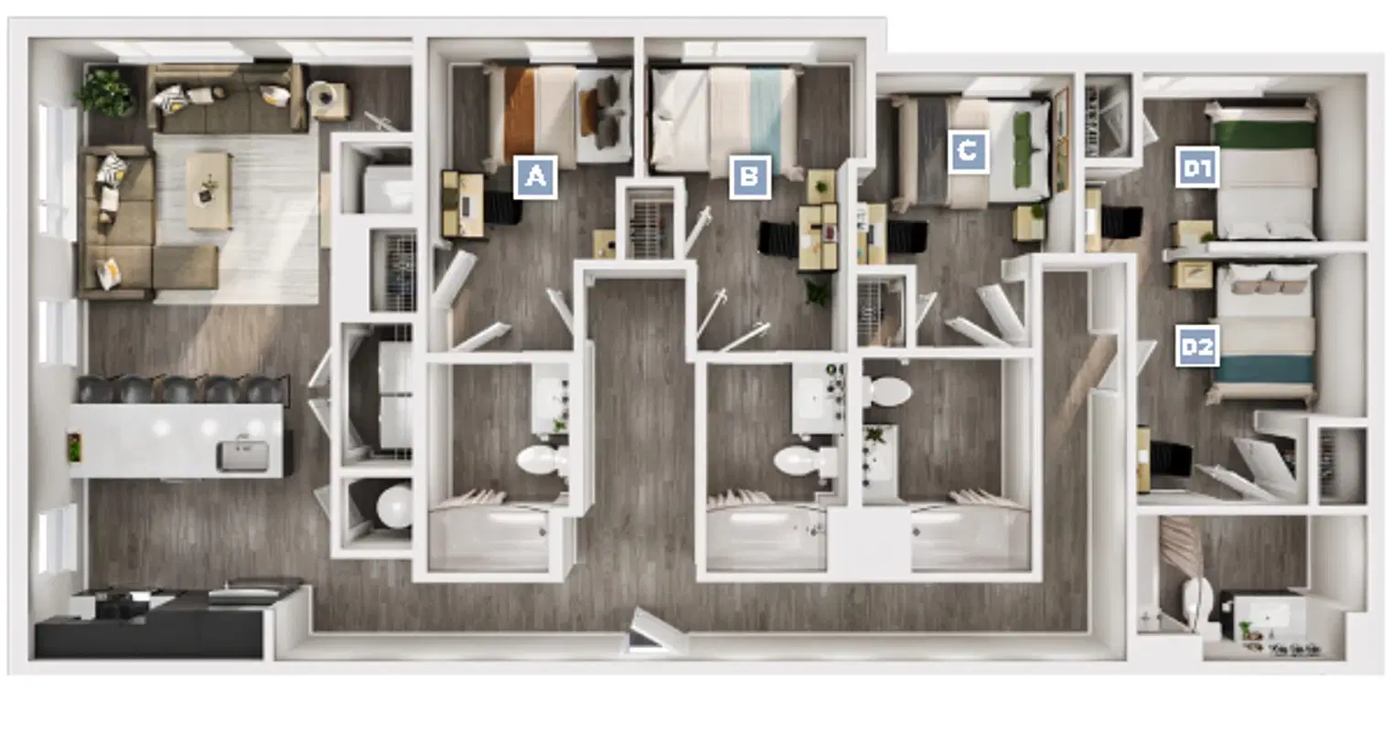 The Standard Syracuse, Syracuse – Room in 4 Bedroom 4 Bathroom | Hackney
