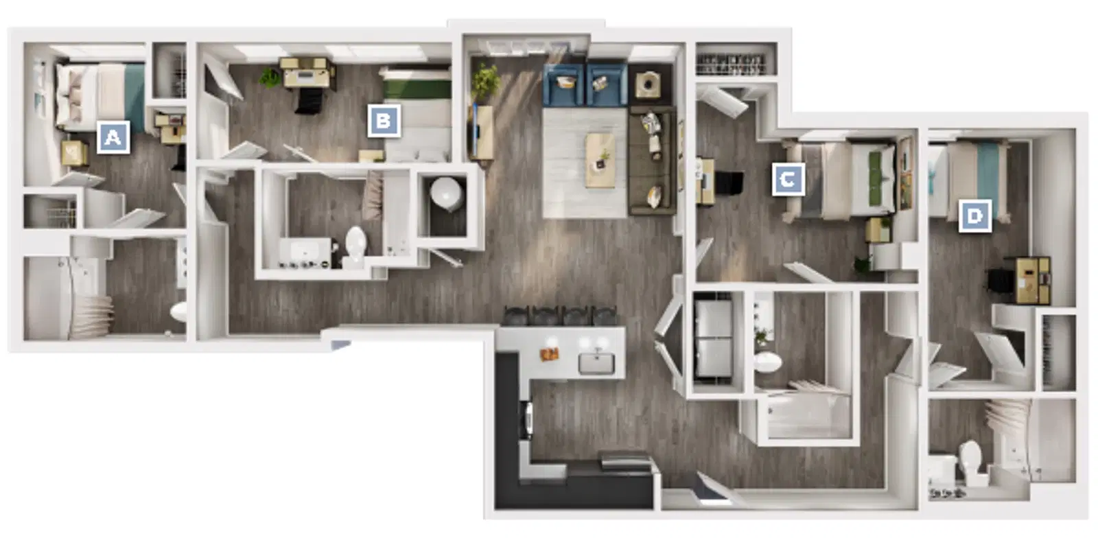 The Standard Syracuse, Syracuse – Room in 4 Bedroom 4 Bathroom | Durham