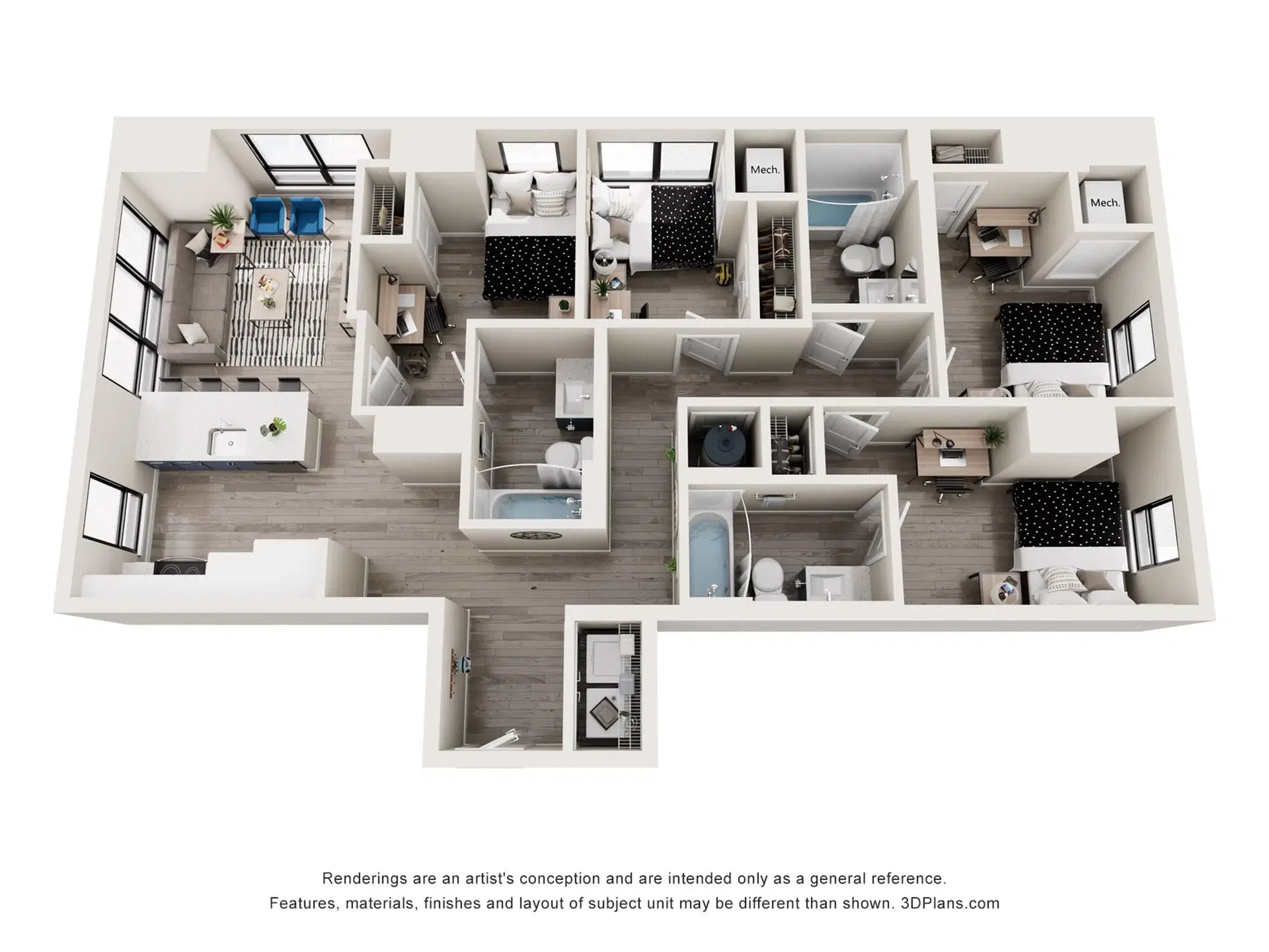 The Mark Philadelphia, Philadelphia – Room in 4 Bedroom 3 Bathroom | Lombard