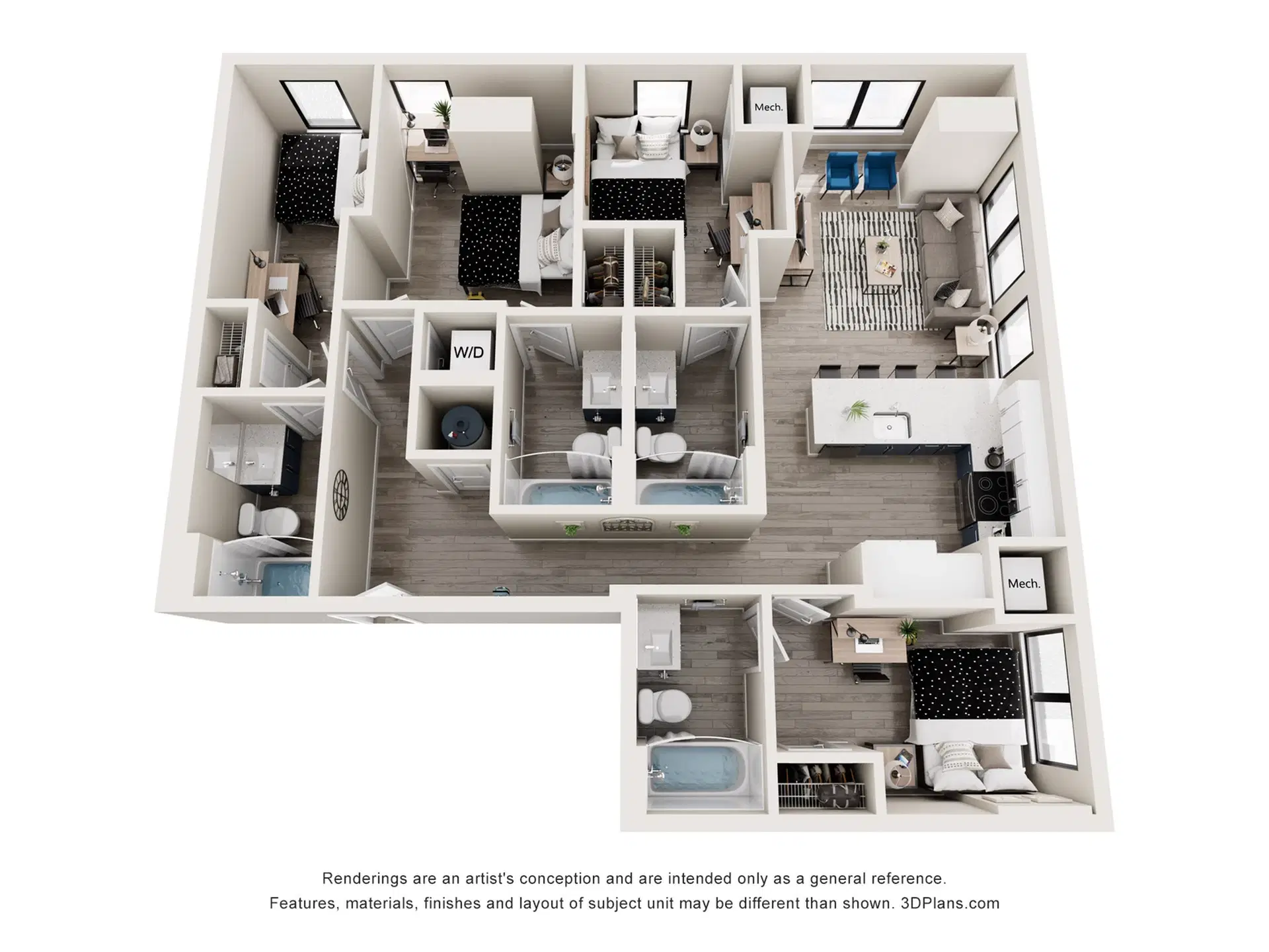 The Mark Philadelphia, Philadelphia – Room in 4 Bedroom 4 Bathroom | Market