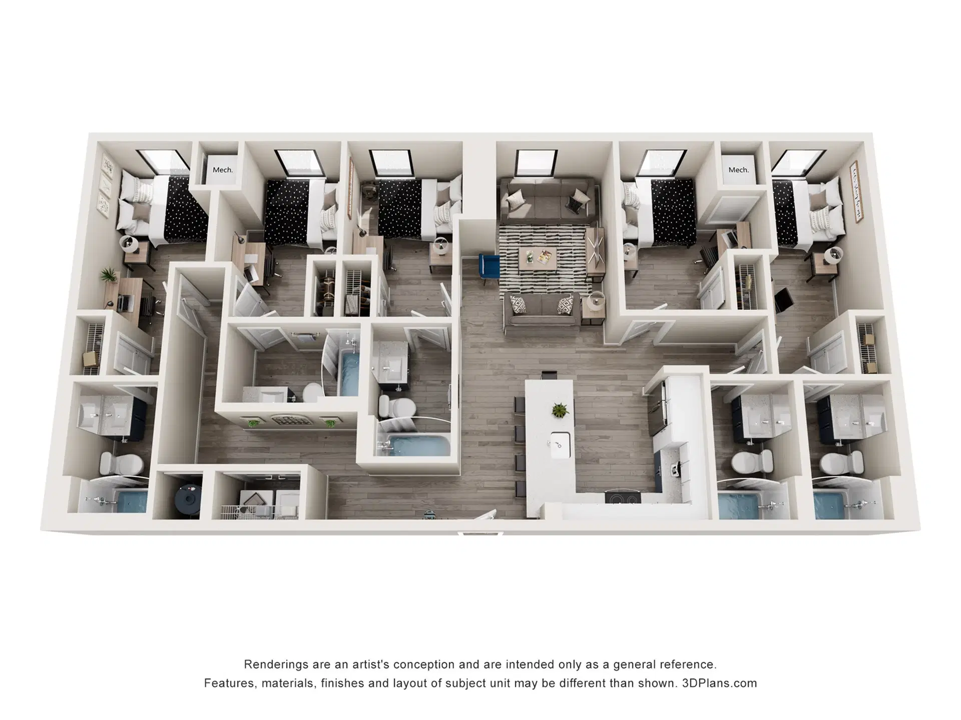The Mark Philadelphia, Philadelphia – Room in 5 Bedroom 5 Bathroom | Walnut