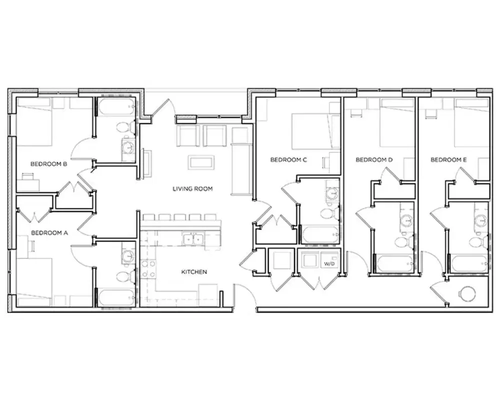 The Mark Athens, Athens – Room in a 5 Bed 5 Bath | Gramercy