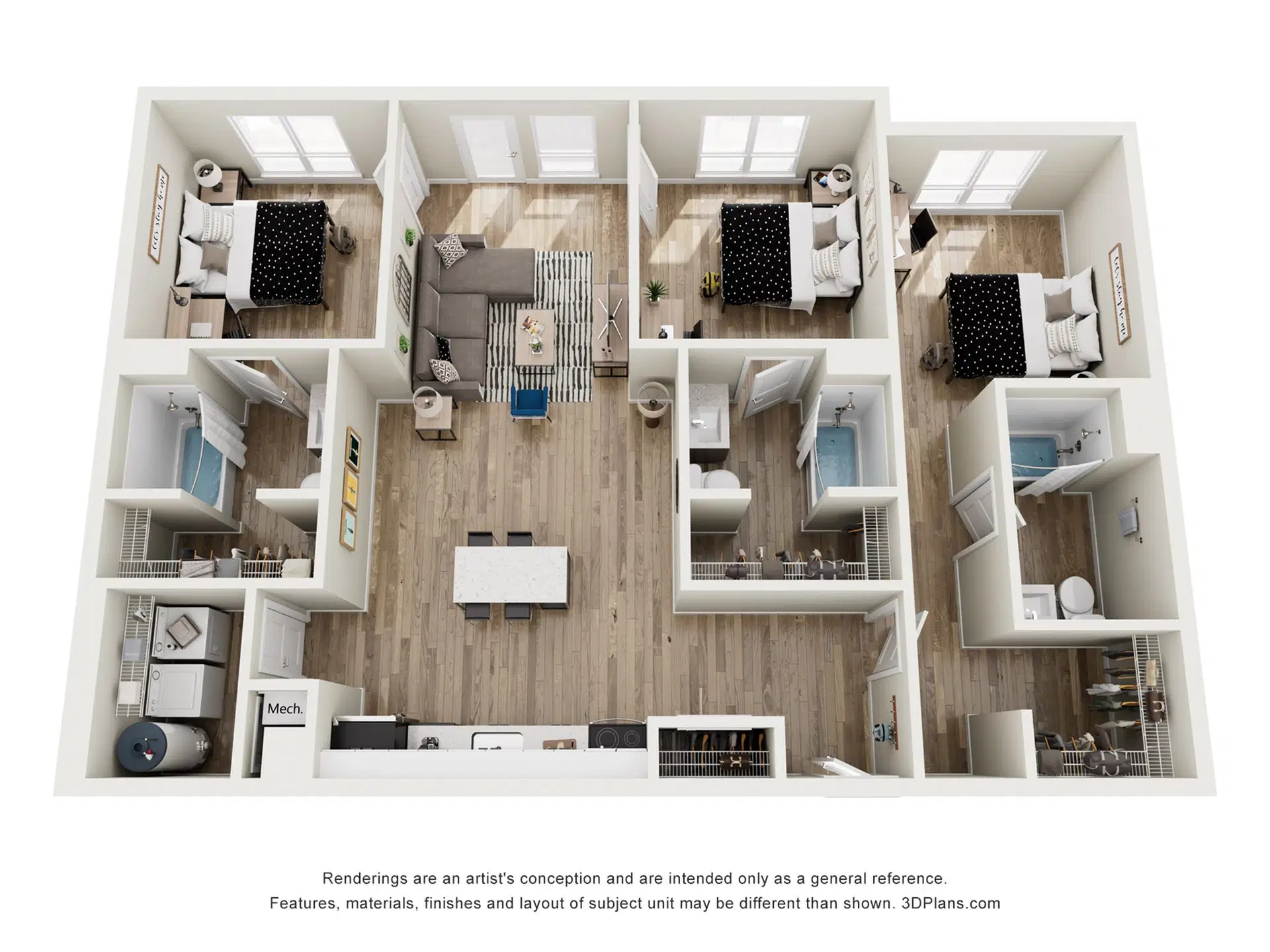 The Mark Fort Collins, Fort Collins – Room in 3 Bedroom 3 Bathroom | Canyon Terrace