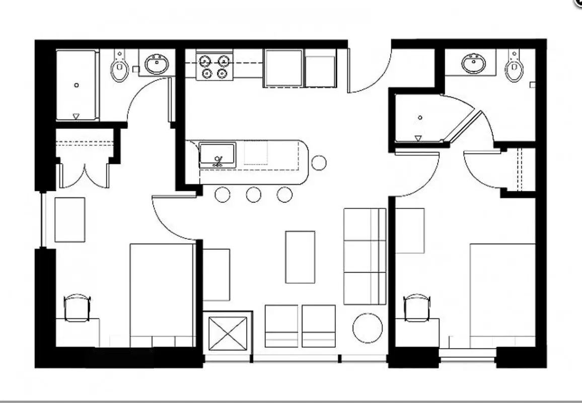 Z West, Ann Arbor – 2 Bed 2 Bath | B1 Alt1