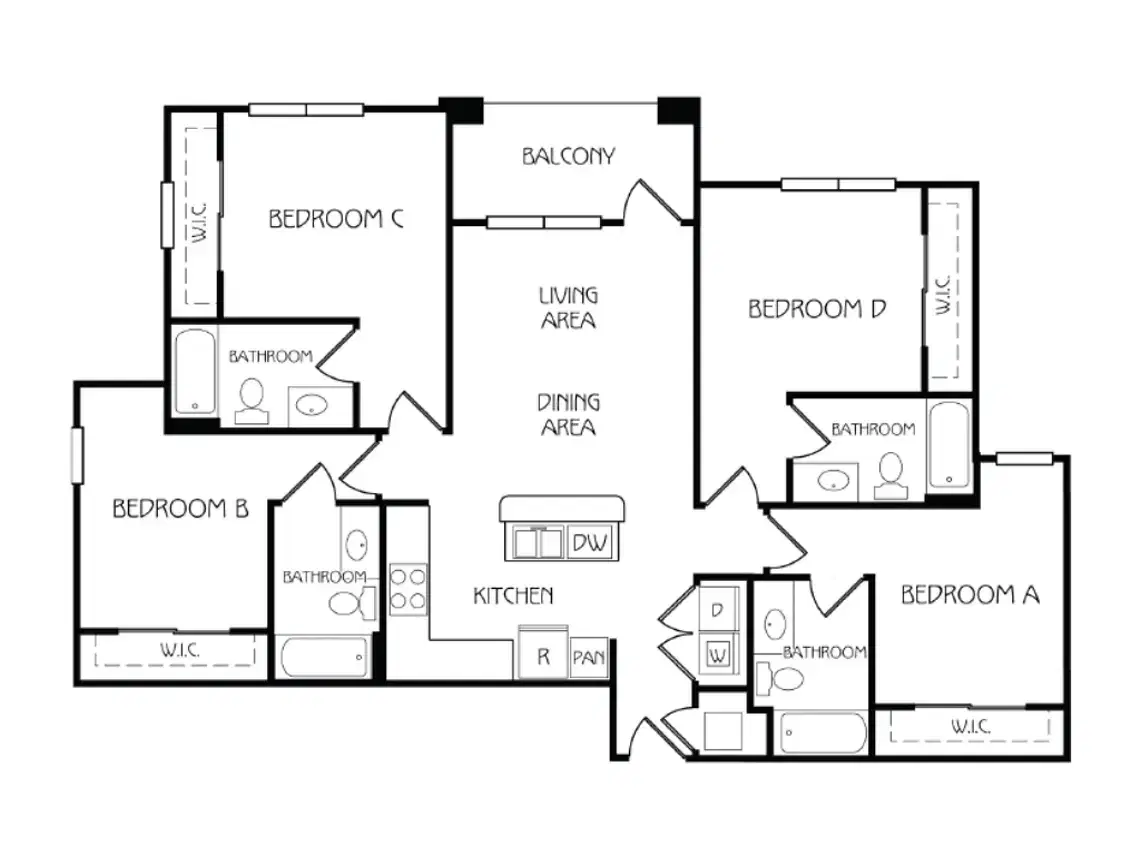 Easton, Corvallis – Room in a 4 Bed 4 Bath | D2 Unfurnished