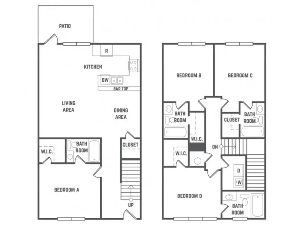 The Station, State College – Room in 4 Bedroom 4 Bathroom | Woodbury TH Furnished