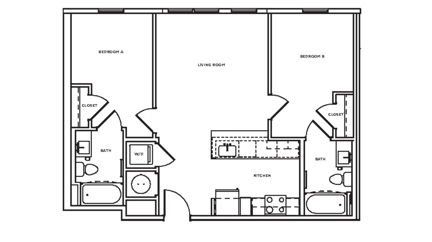 The Mark, Knoxville – Room in a 2 Bedroom 2 Bathroom | B13C