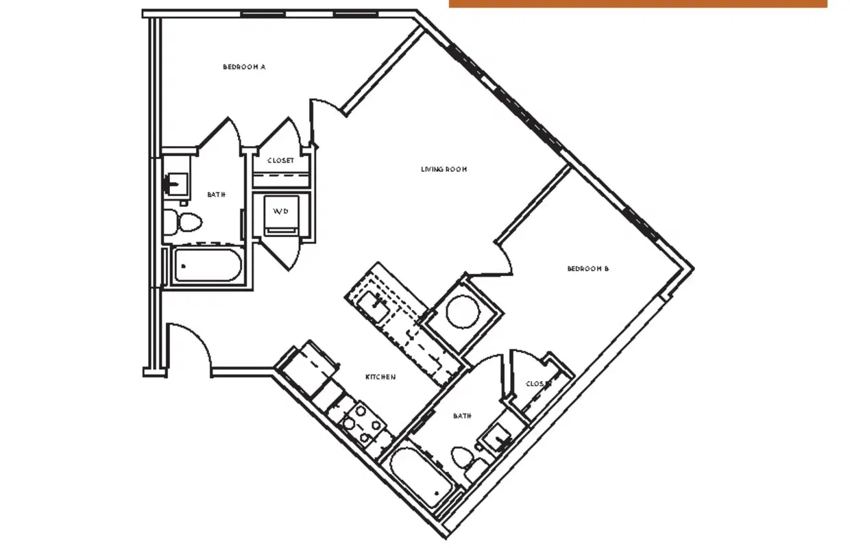 The Mark, Knoxville – Room in a 2 Bedroom 2 Bathroom | B4