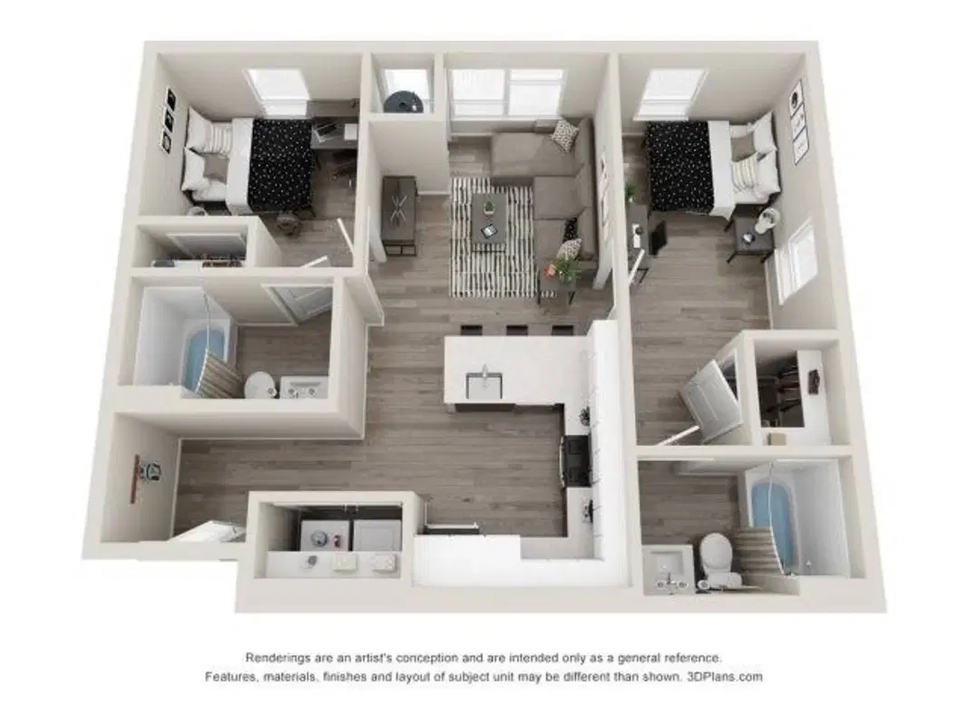 The Standard at Ann Arbor, Ann Arbor – Room in a 2 Bed 2 Bath | Birch (Large)