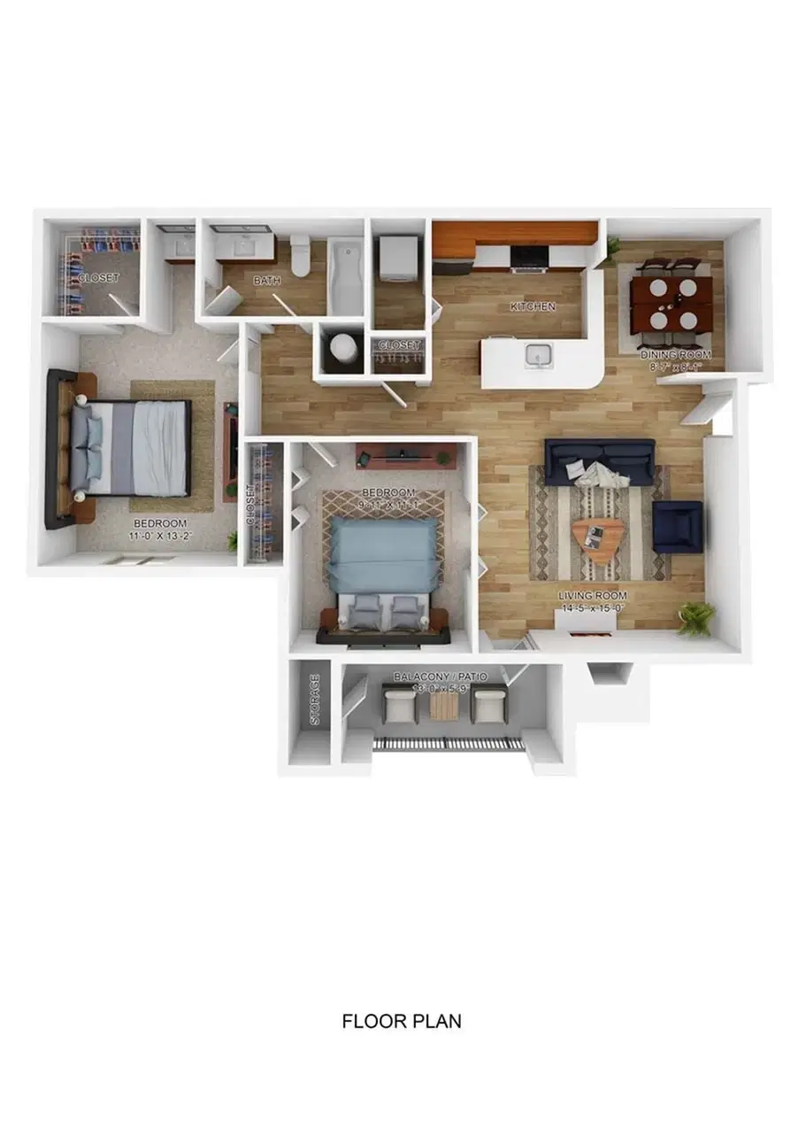 Polo Run, Yardley – The Buckingham Den - 2 Bed 1 Bath