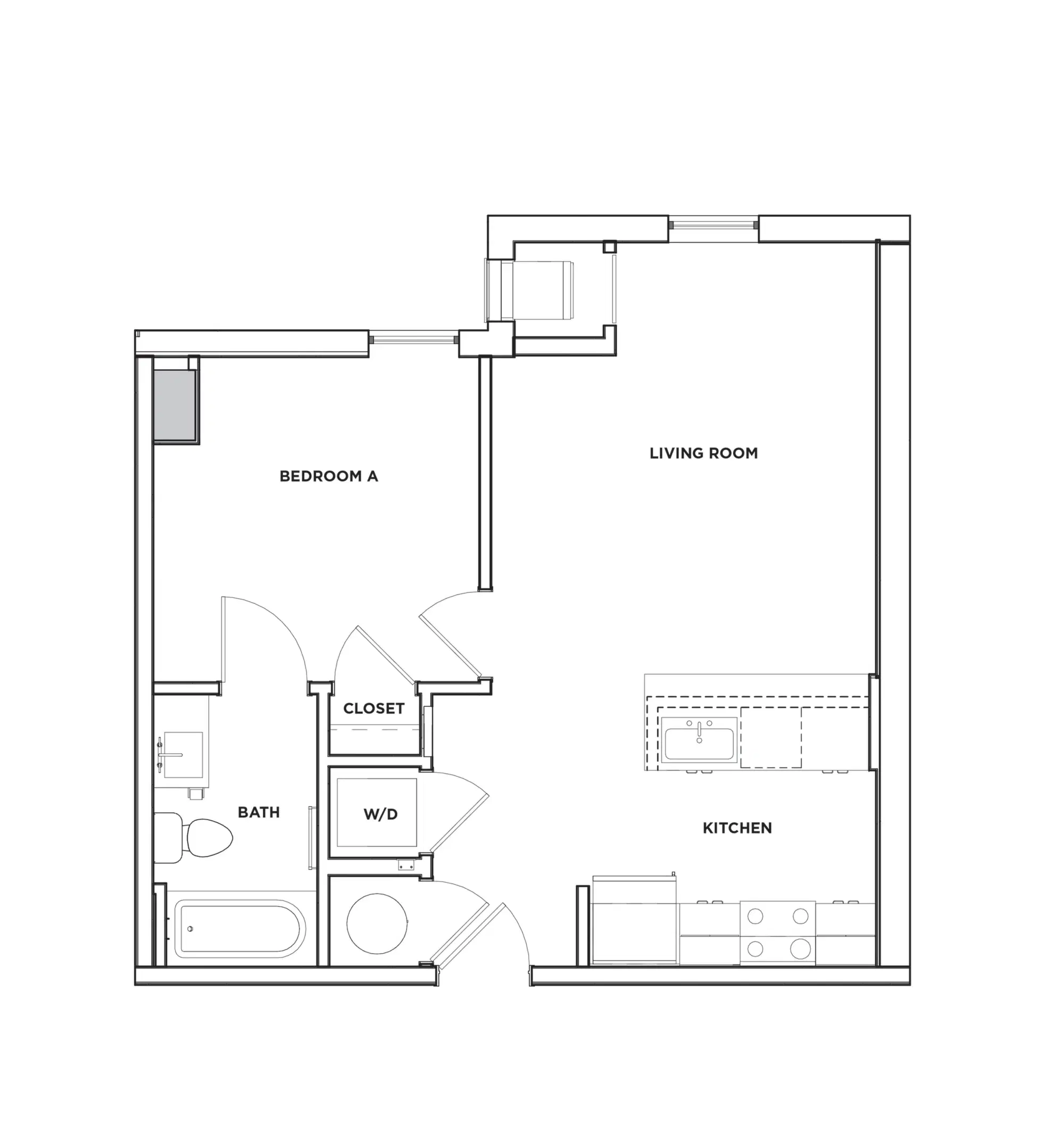 The Standard, Dinkytown, Minneapolis – 1 Bed 1 Bath | Alpine