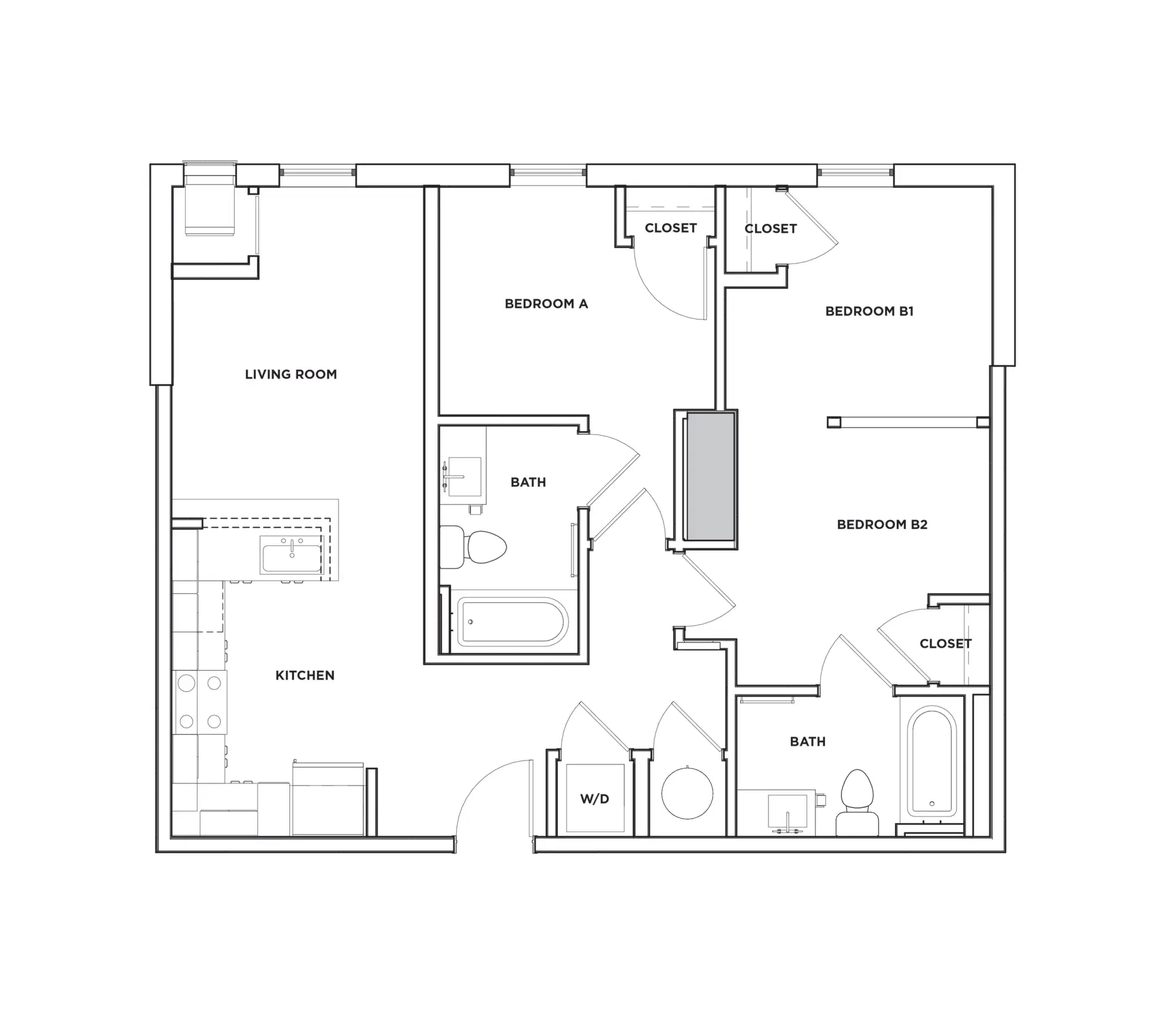 The Standard, Dinkytown, Minneapolis – 2 Bed 2 Bath | Buckthorn