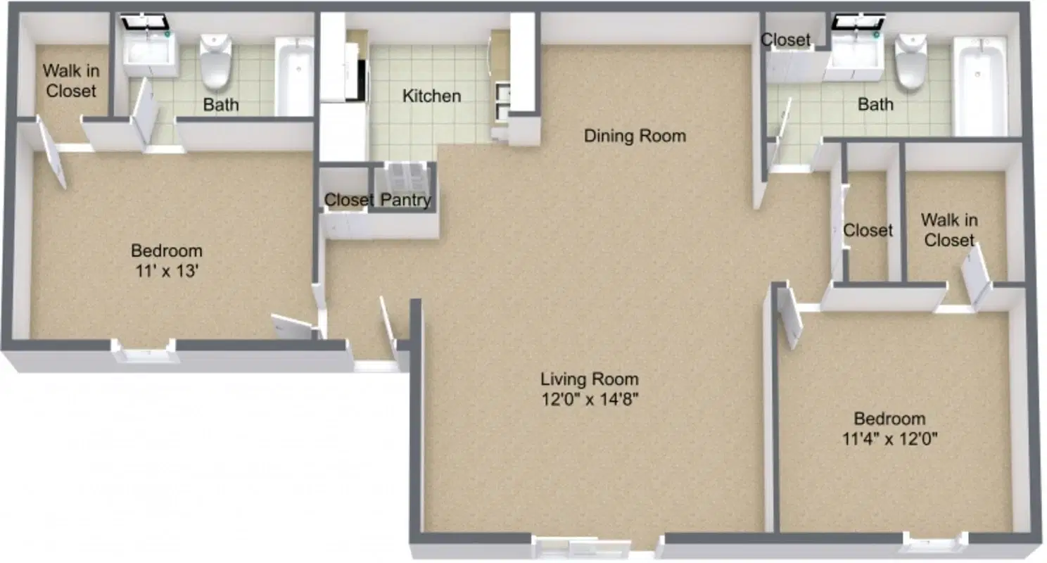 Andover Park Apartments, Greenville – Two Bedrooms