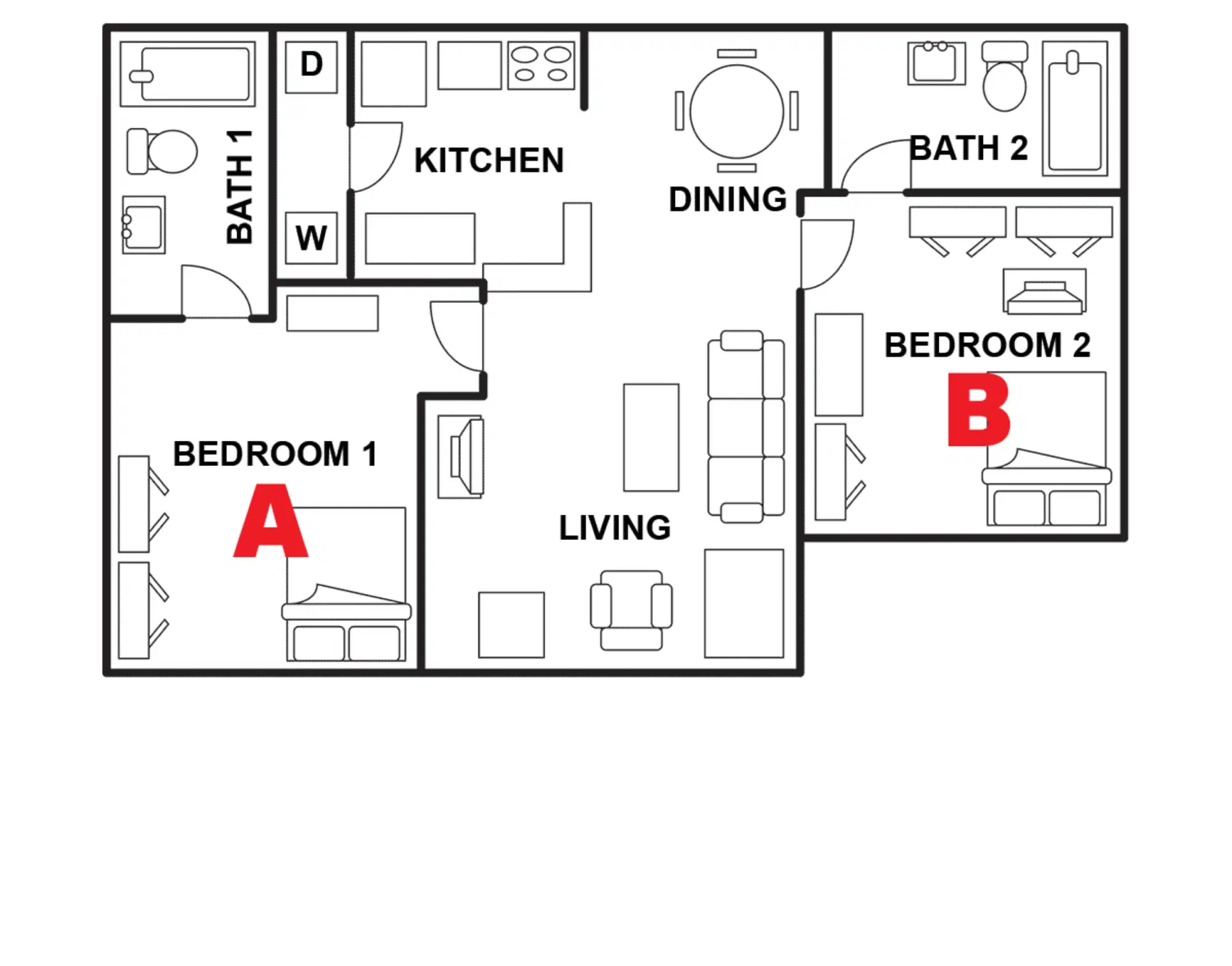Ballpark North, Austin – Room in 2 Bedroom 2 Bathroom | 2x2 UG