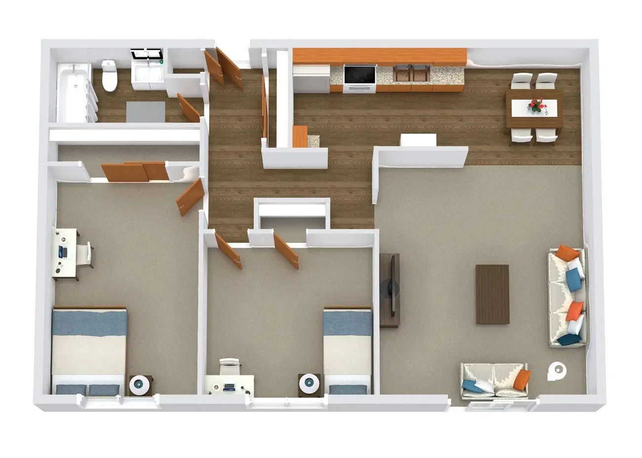 Element on Main, Urbana – 2 Bed 1 Bath