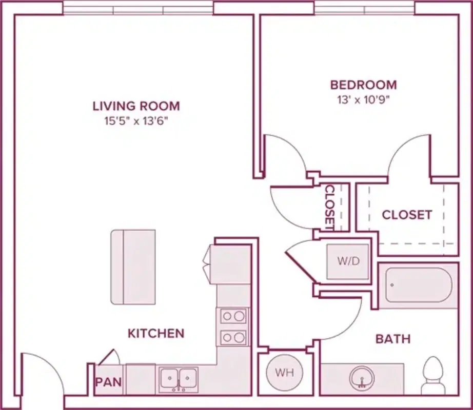 Modera by Millcreek, Georgetown – 1 Bed 1 Bath | A03