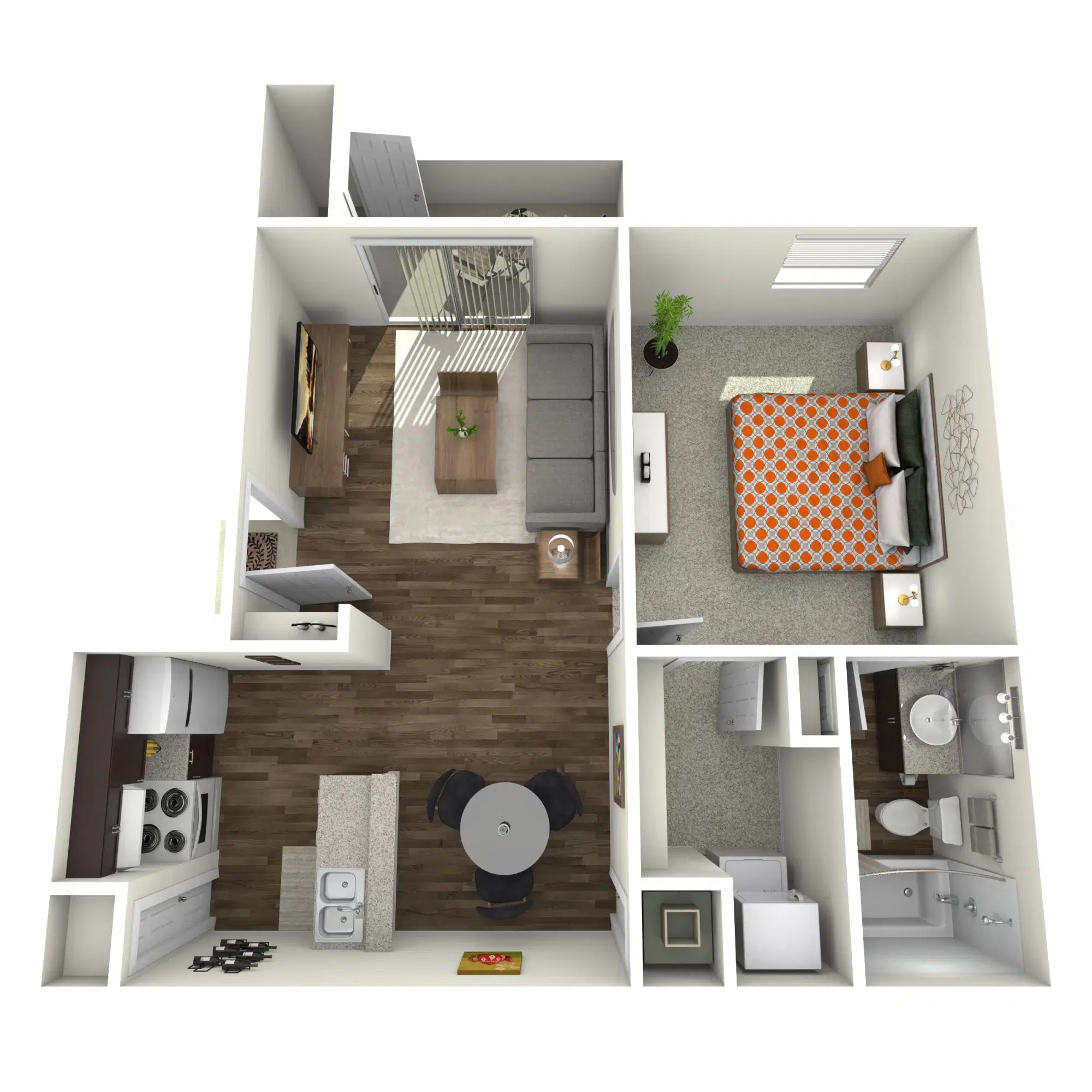 The Grove at Plantation, Lafayette – 1 Bedroom 1 Bathroom | A1