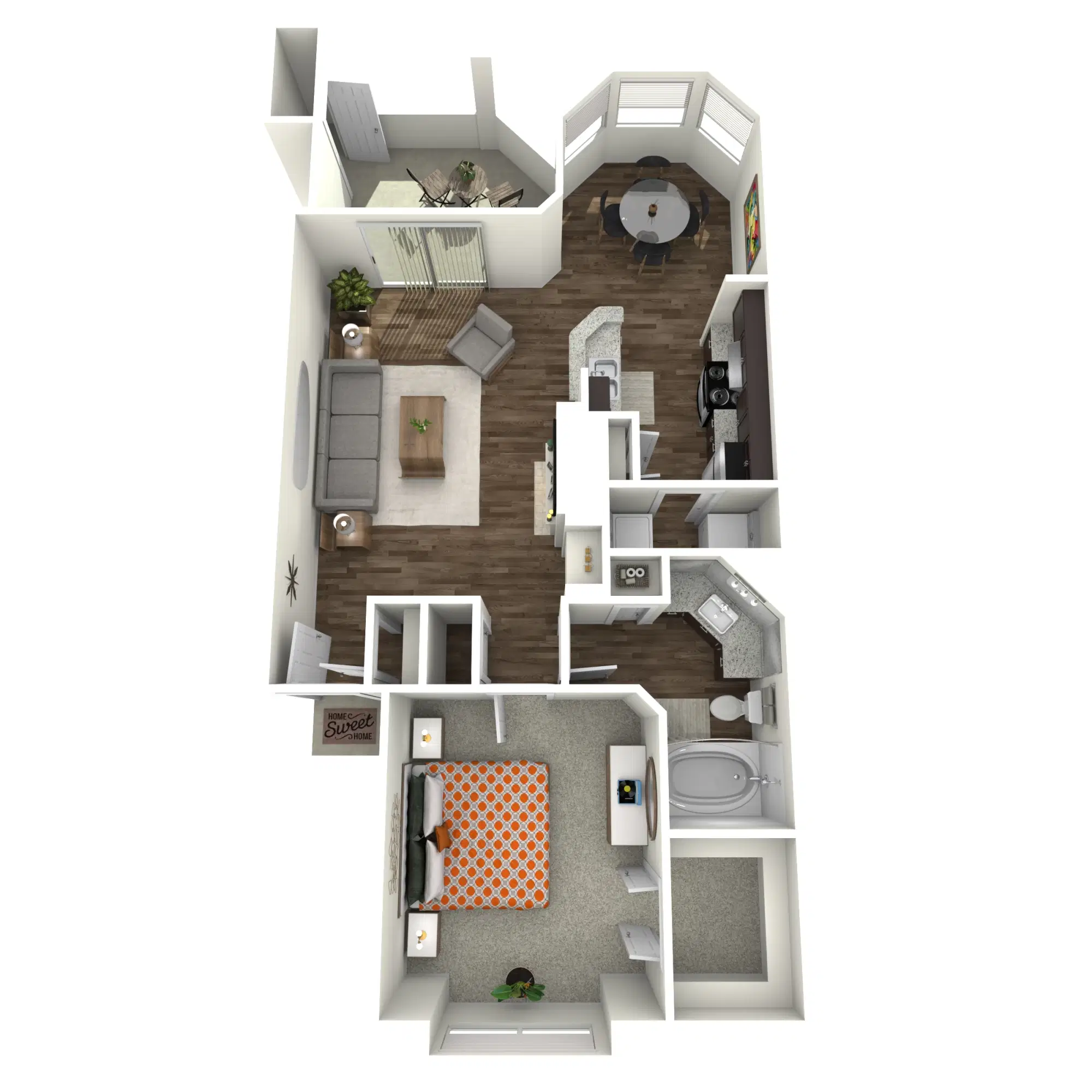 The Plantation at Lafayette, Lafayette – 1 Bedroom 1 Bathroom | A1-1
