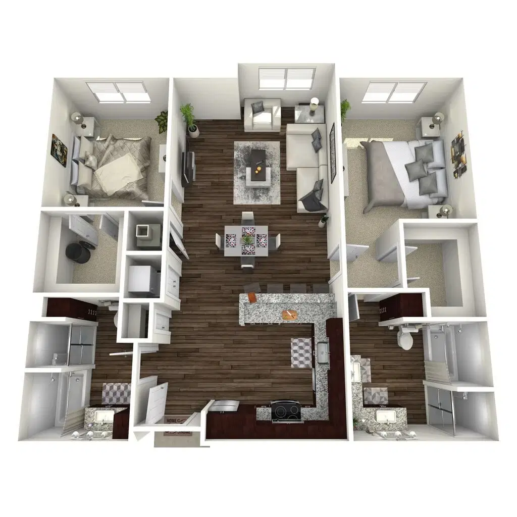 Mansions on the Plaza, St. Louis – Room in 2 Bed 2 Bath | B5-Highland