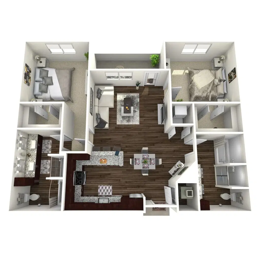 Mansions on the Plaza, St. Louis – Room in 2 Bed 2 Bath | B1-Highland