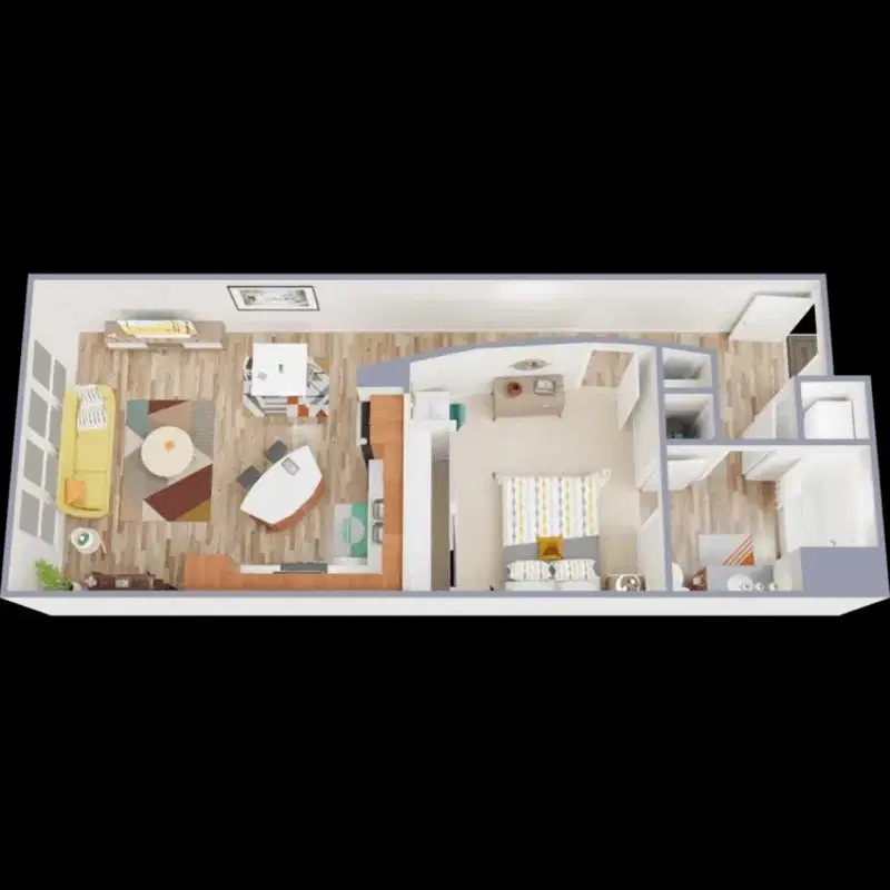 Lofts at Forest Park, St. Louis – Room in 1 Bed 1 Bath | A1