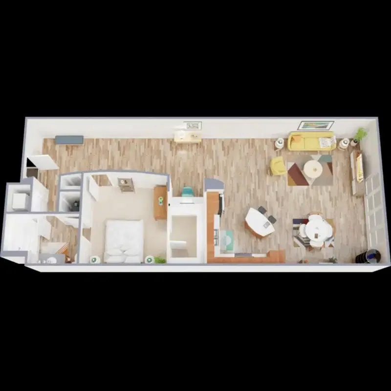 Lofts at Forest Park, St. Louis – Room in 1 Bed 1 Bath | A2