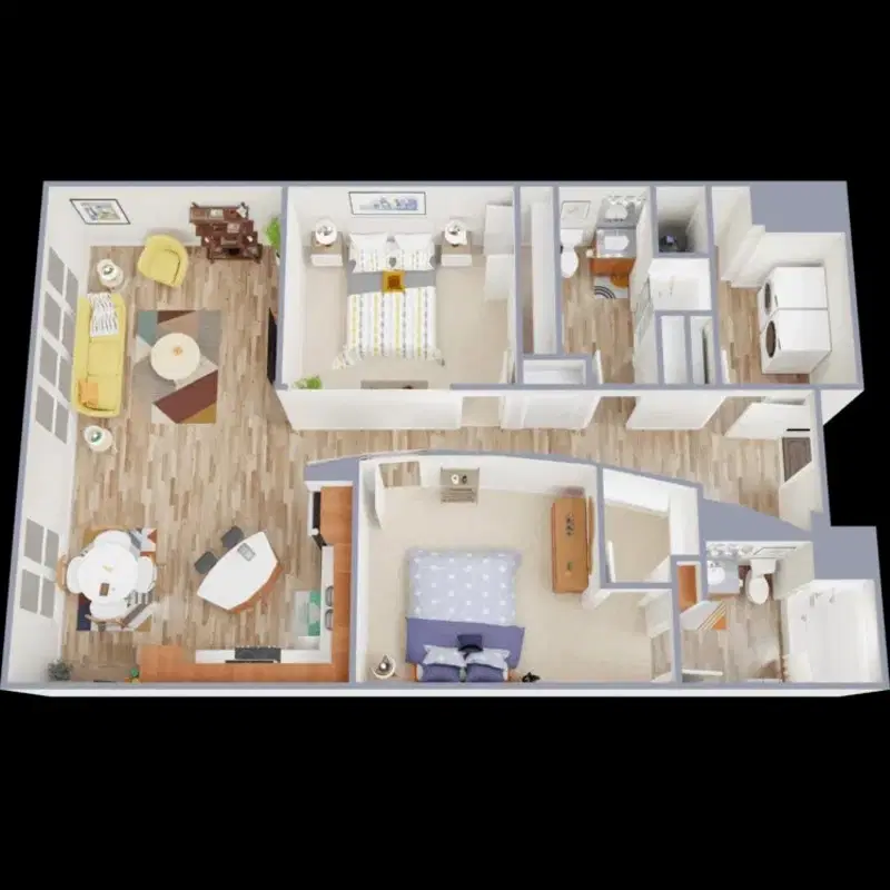 Lofts at Forest Park, St. Louis – Room in 2 Bed 2 Bath | B1
